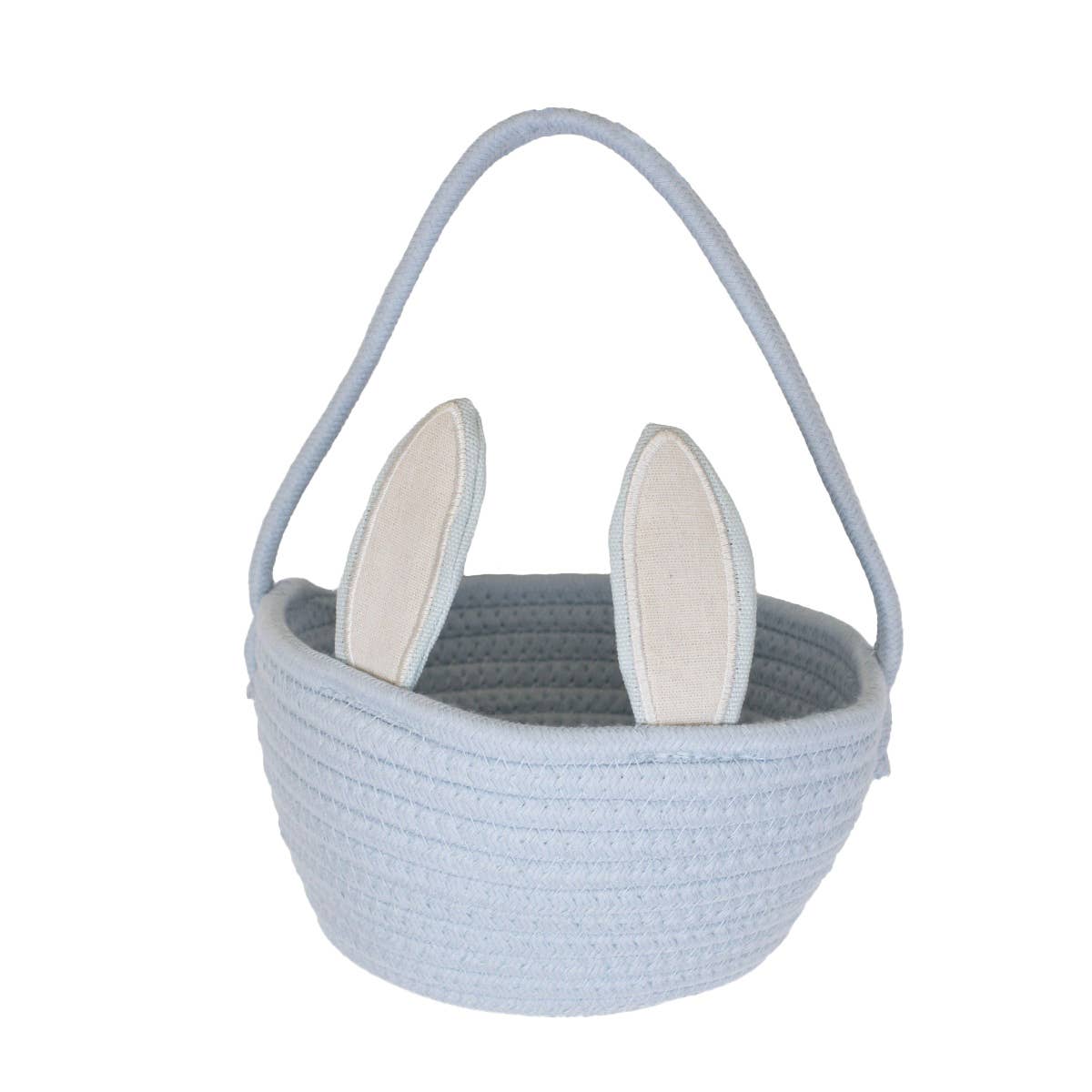 The Royal Standard - Hopkins Bunny Basket   Blue/White   7.75x4.5