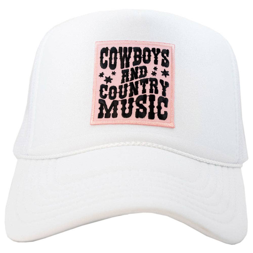 Katydid - Cowboys & Country Music Pink Patch Foam Trucker Hat