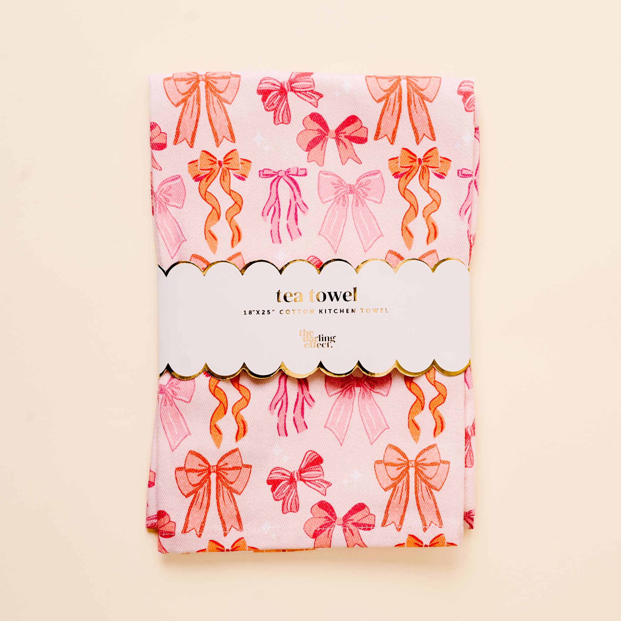 The Darling Effect - Tea Towel-Blushing Bows