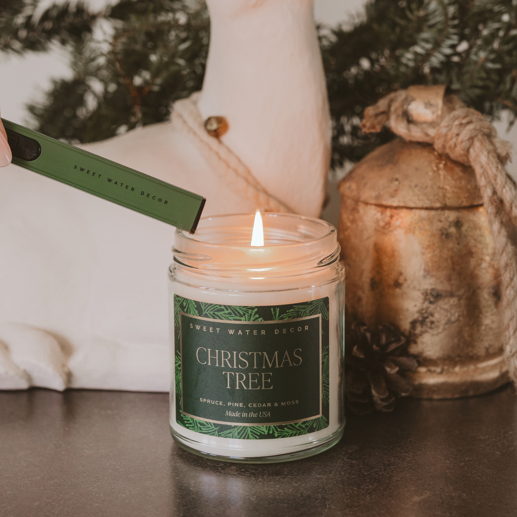 Sweet Water Decor - Christmas Tree 9 oz Soy Candle - Christmas Decor