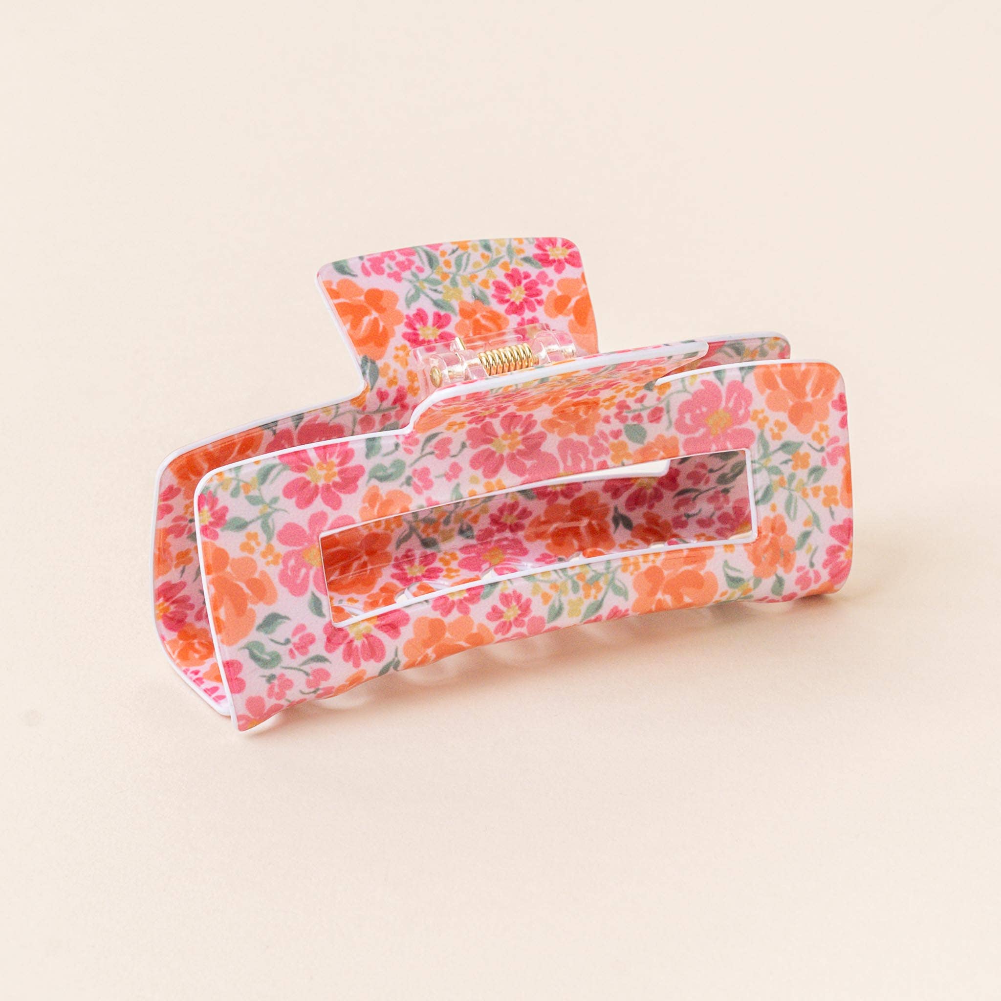 The Darling Effect - Claw Clip-Secret Garden Pink