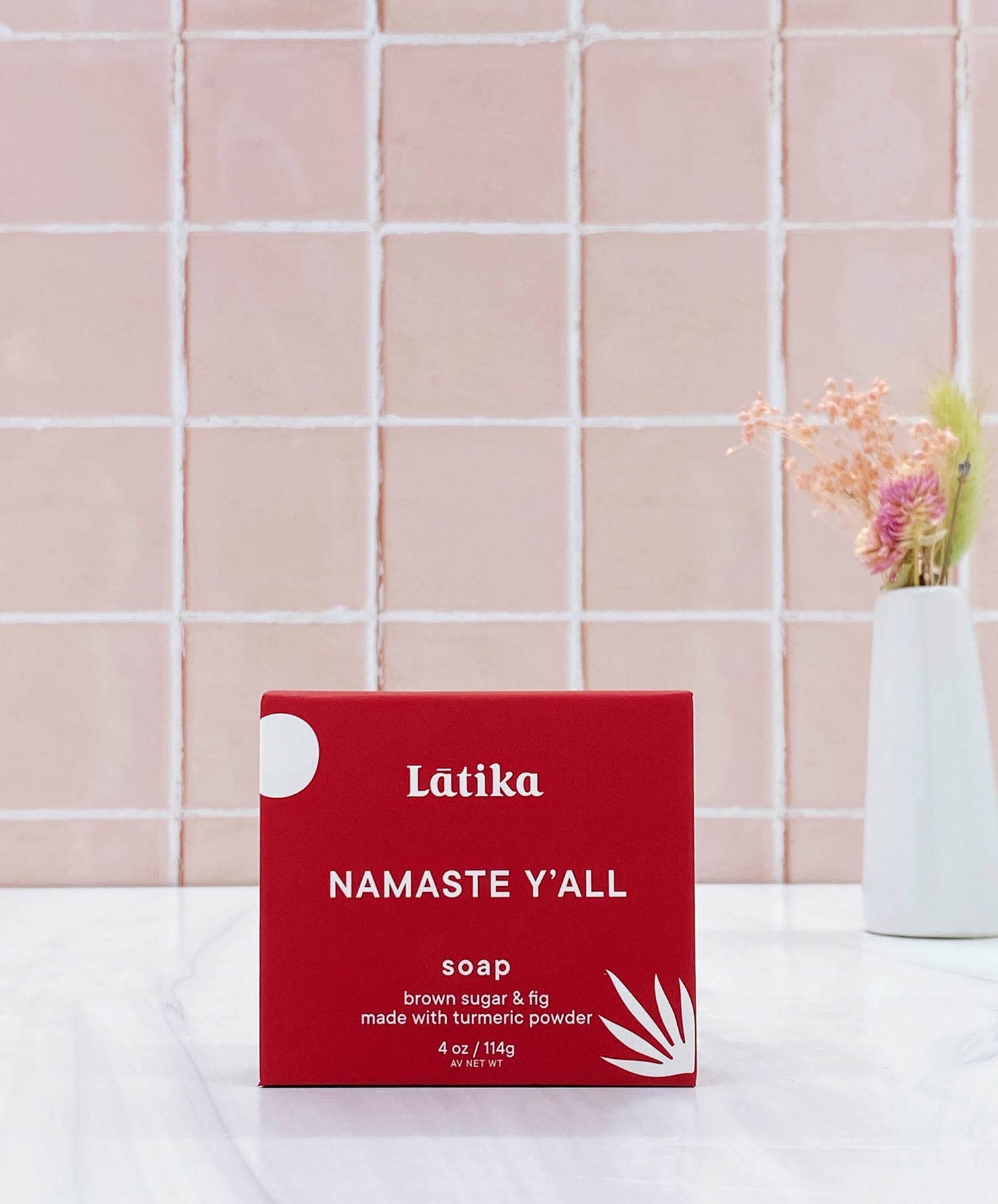 Latika Beauty - Namaste Y'all - Hydrating Soap -  Brown sugar -Fig 🪷