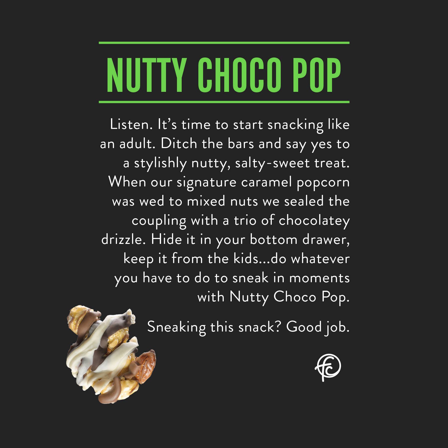 Funky Chunky - Nutty Choco Pop | Caramel Corn Chocolate Popcorn | bags