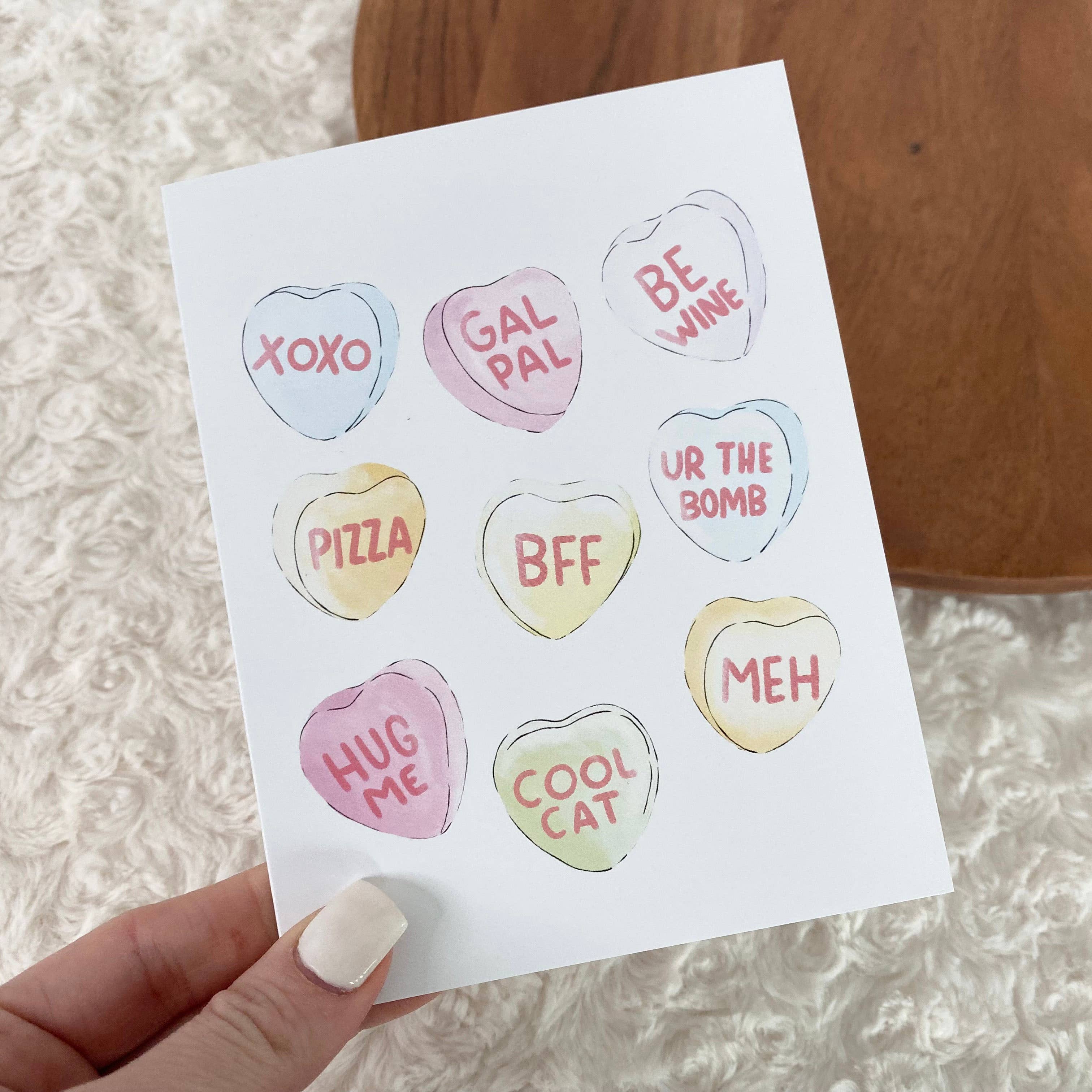 Big Moods - Galentine Card - Candy Hearts