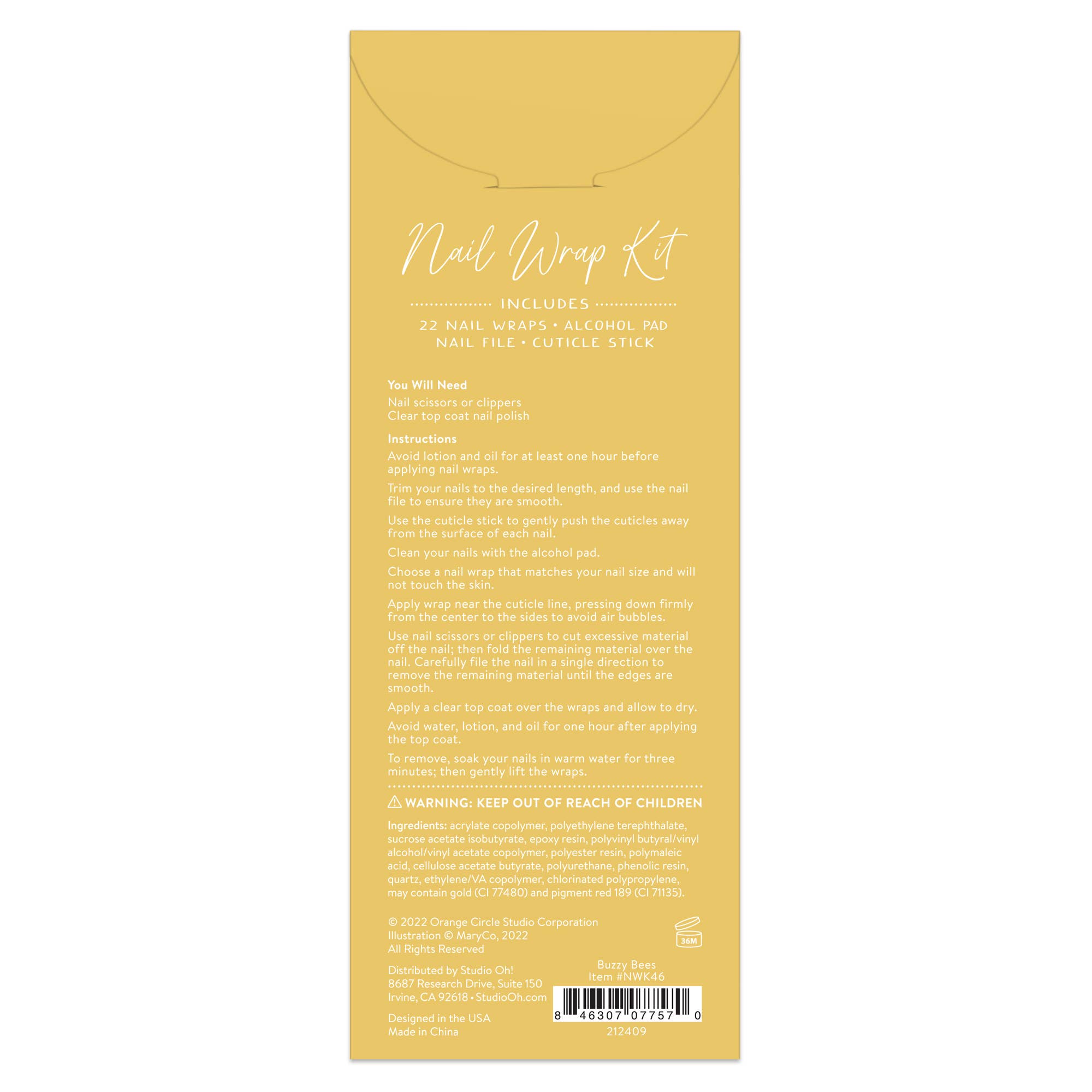 Studio Oh! - Buzzy Bees Nail Wrap Kit