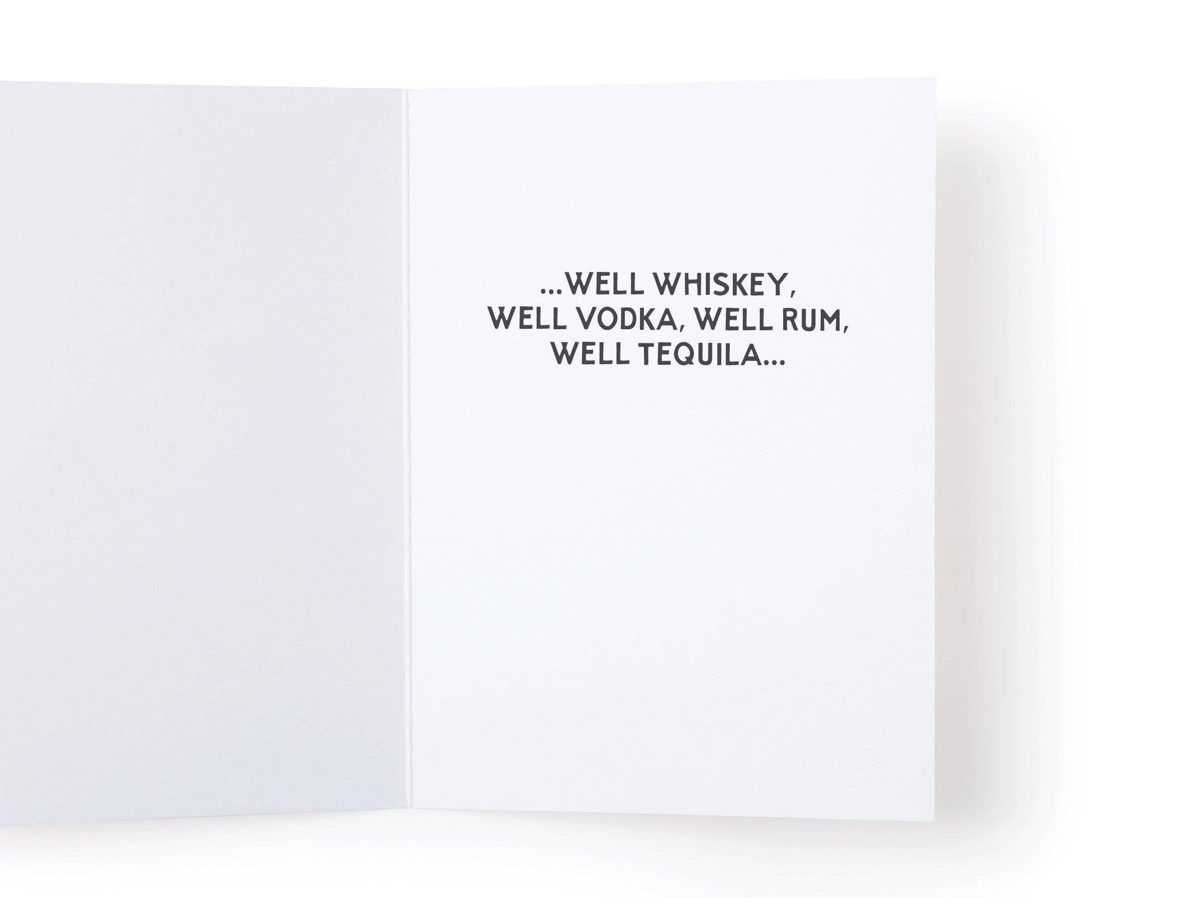 Easyhand Goods Co. - Well Wishes for Your Birthday Bar Shelves Greeting Card
