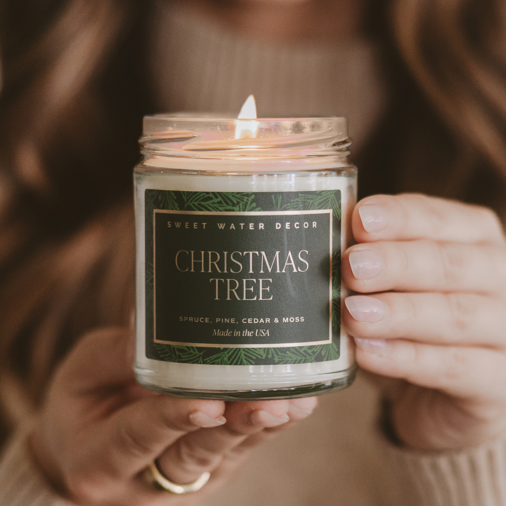 Sweet Water Decor - Christmas Tree 9 oz Soy Candle - Christmas Decor