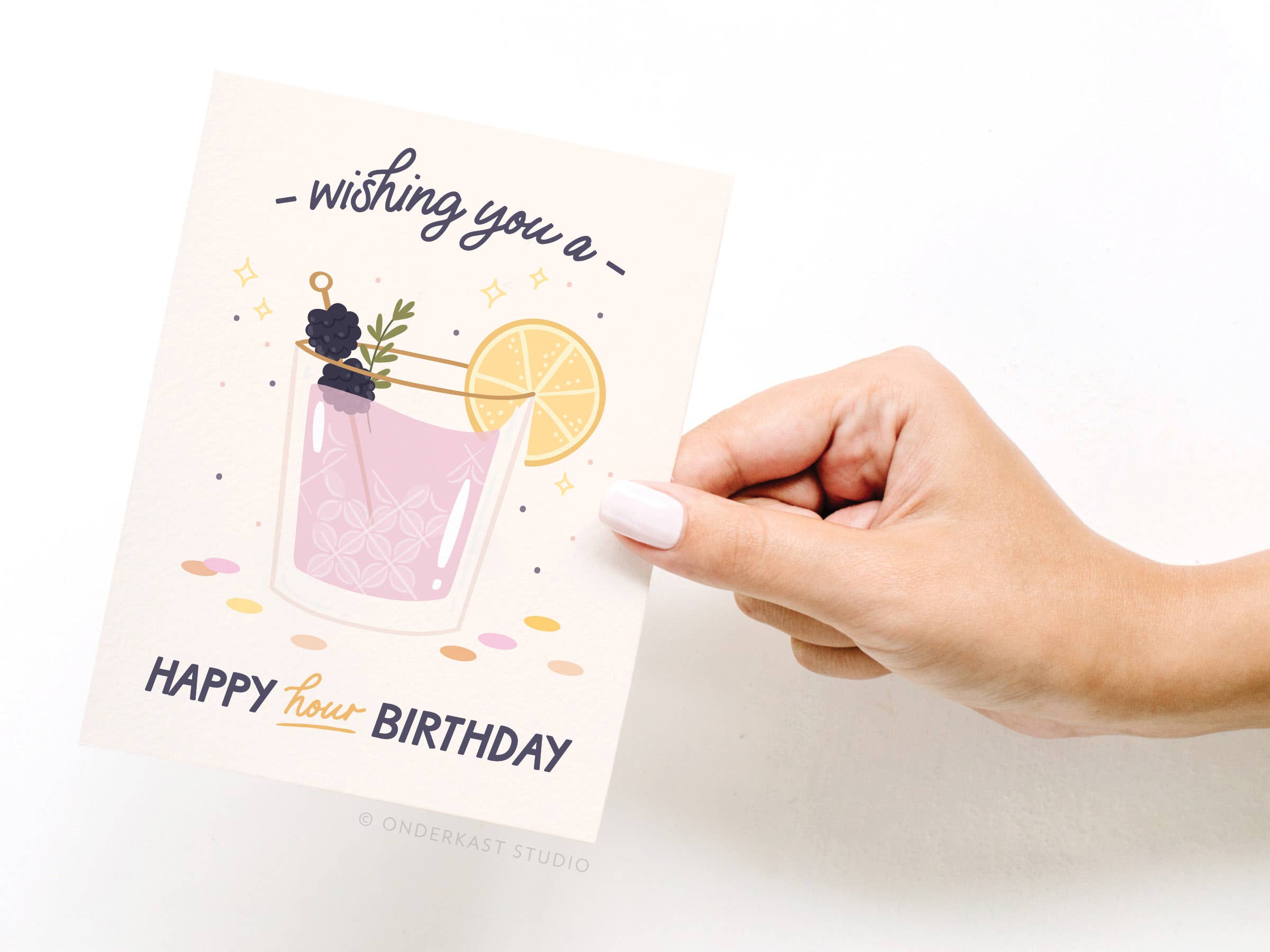 Easyhand Goods Co. - Happy Hour Birthday Cocktail Greeting Card
