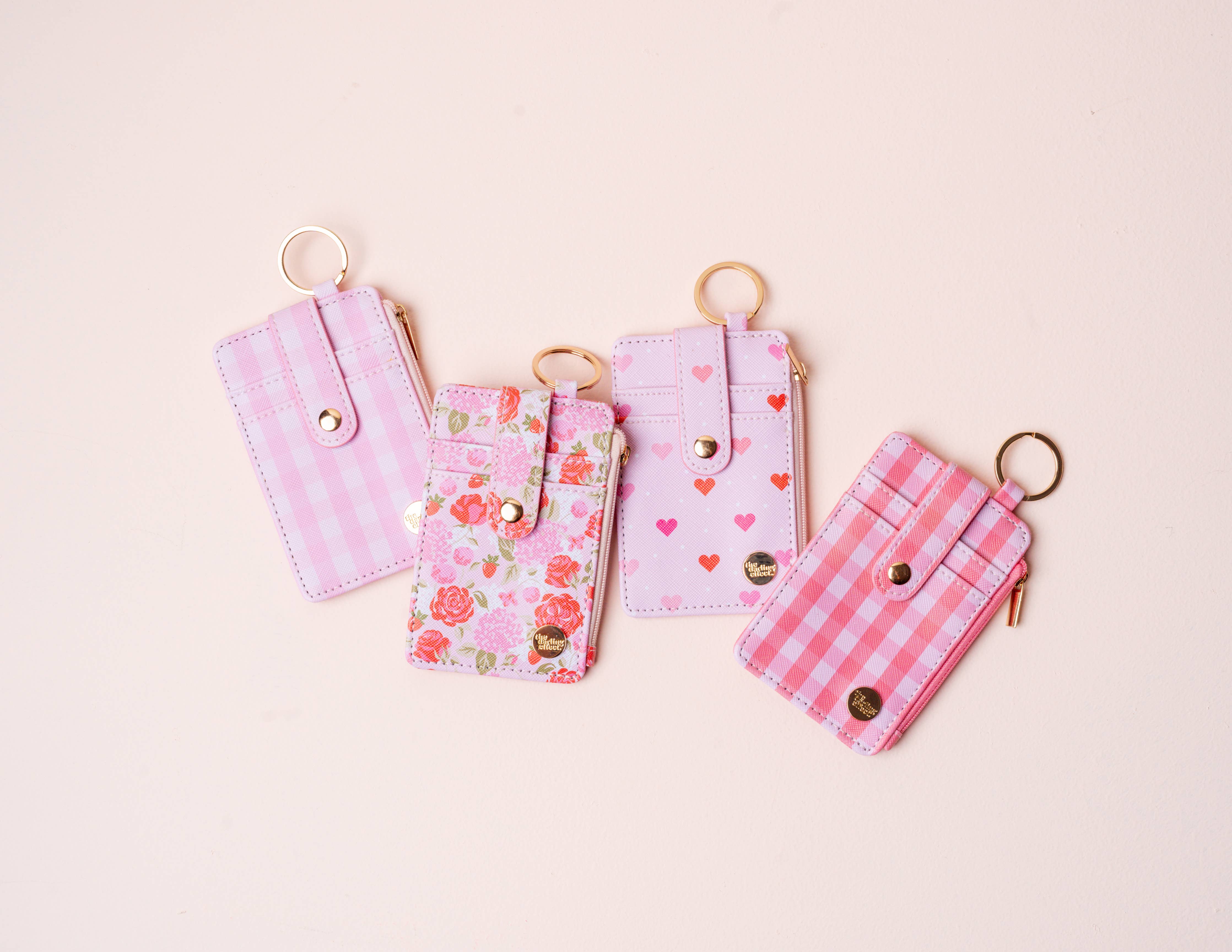 The Darling Effect - Keychain Wallet-Gingham Red