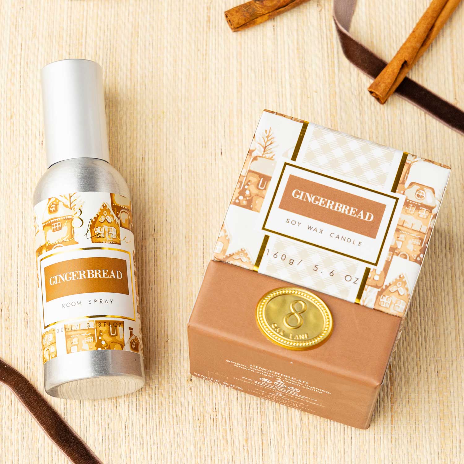 8 Oak Lane - Gingerbread Room & Linen Spray, 3.3oz