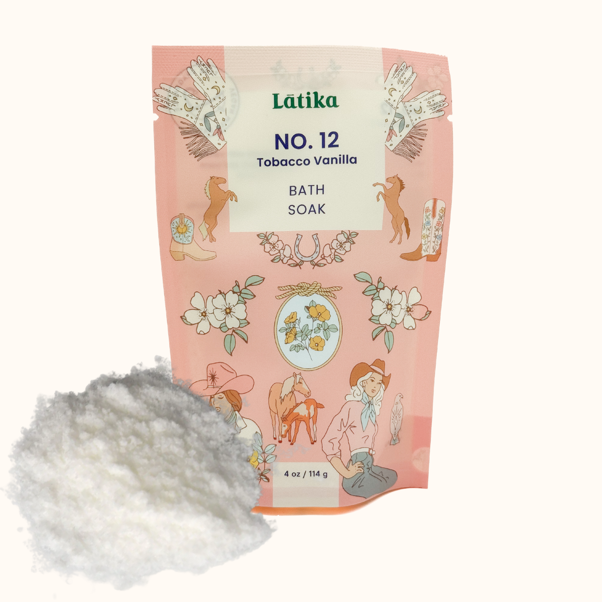 Latika Beauty - Vegan Milk Bath Soak – Warm Tobacco & Vanilla 🐎