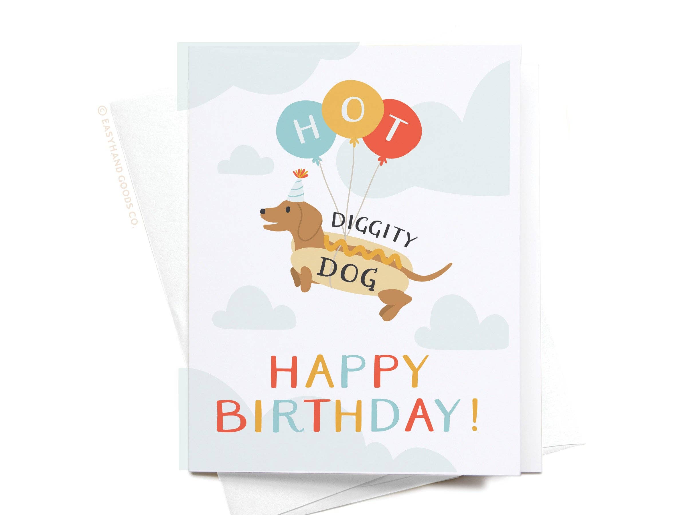 Easyhand Goods Co. - Hot Diggity Dog Greeting Card