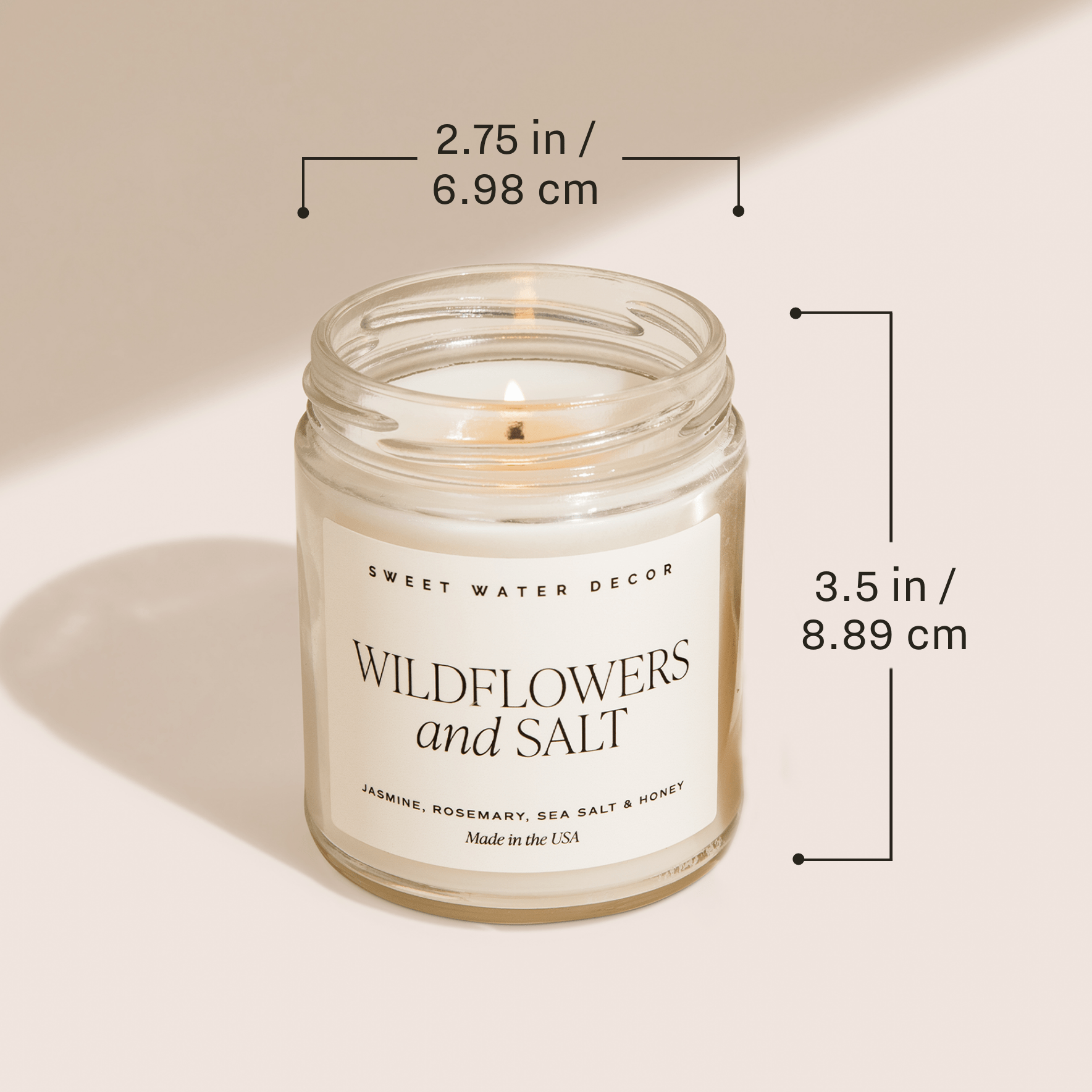 Sweet Water Decor - Merry Christmas 9 oz Soy Candle - Christmas Decor