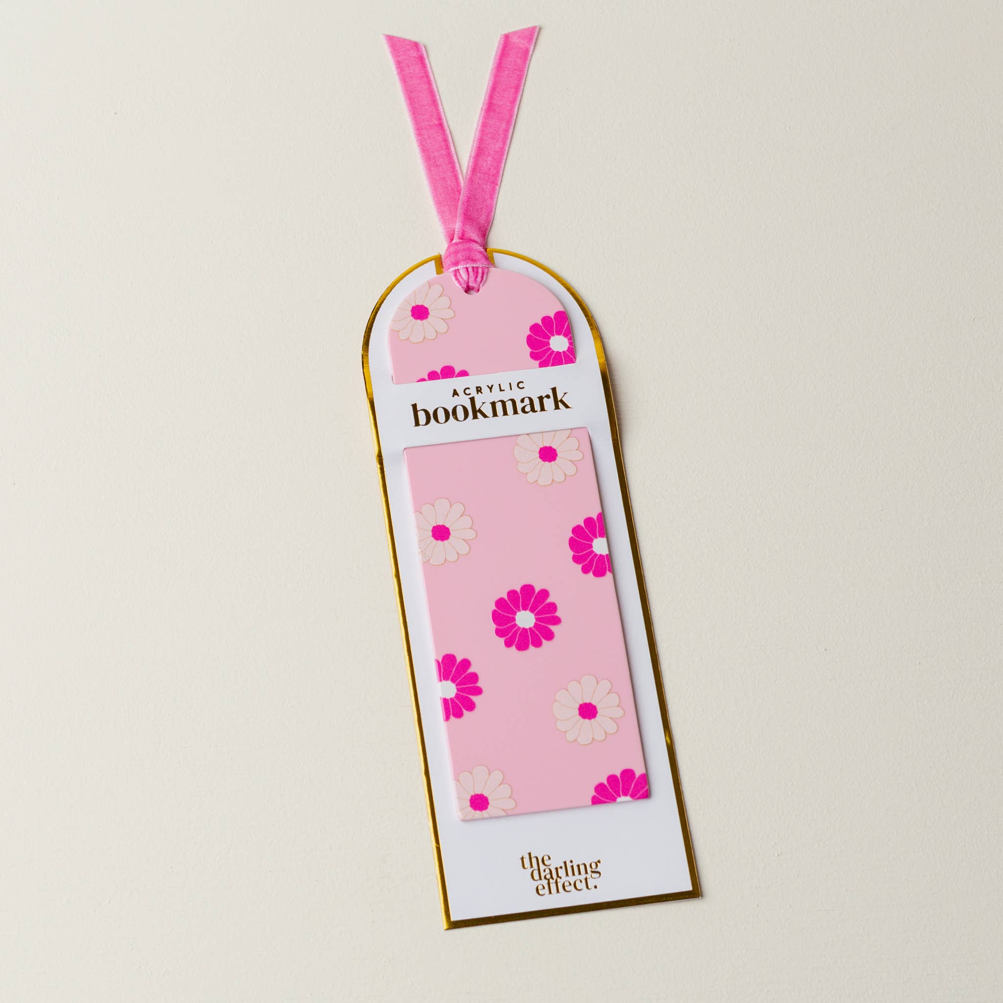 The Darling Effect - Acrylic Bookmark-Darling Daisy Hot Pink