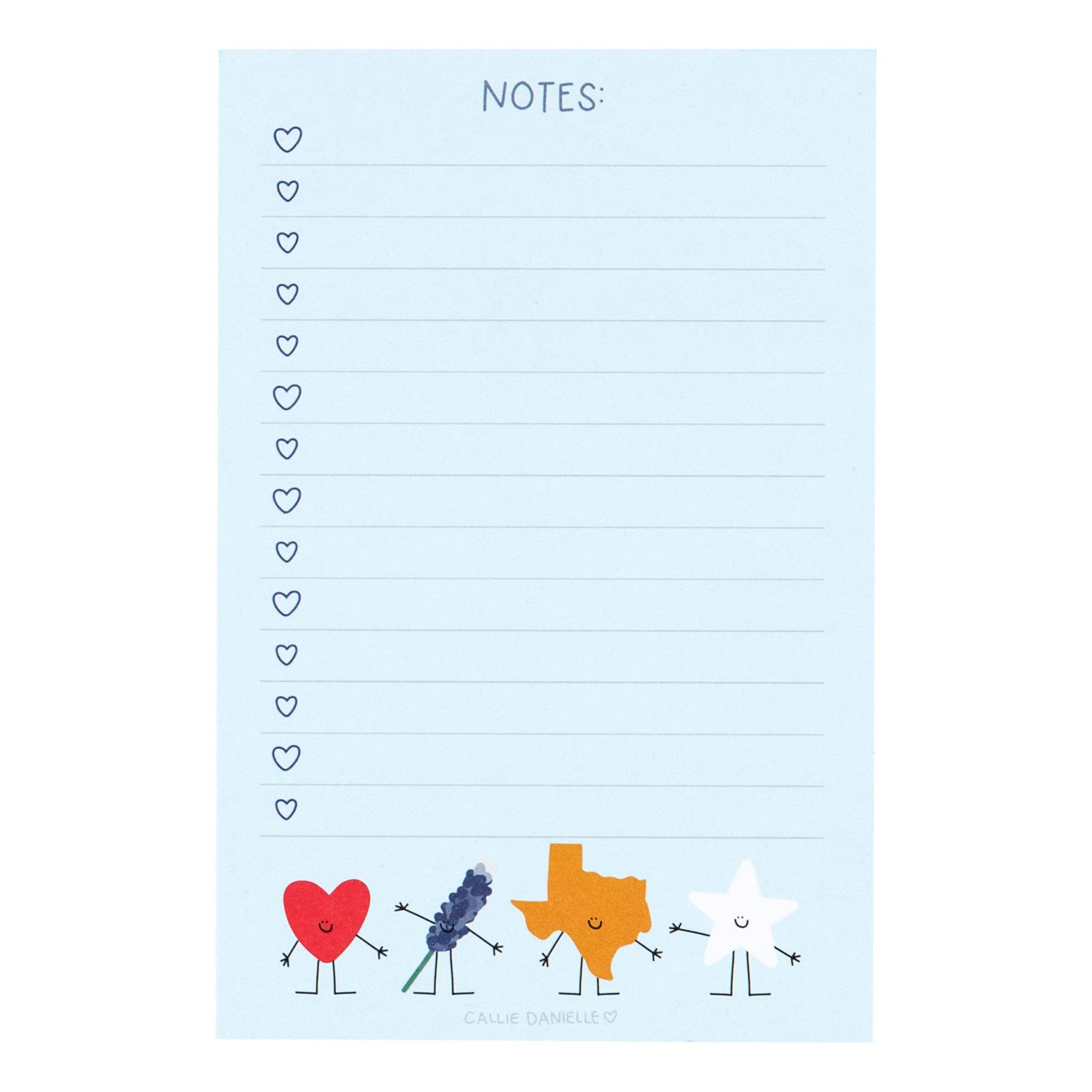 Callie Danielle - Smiley Texas Icons Notepad