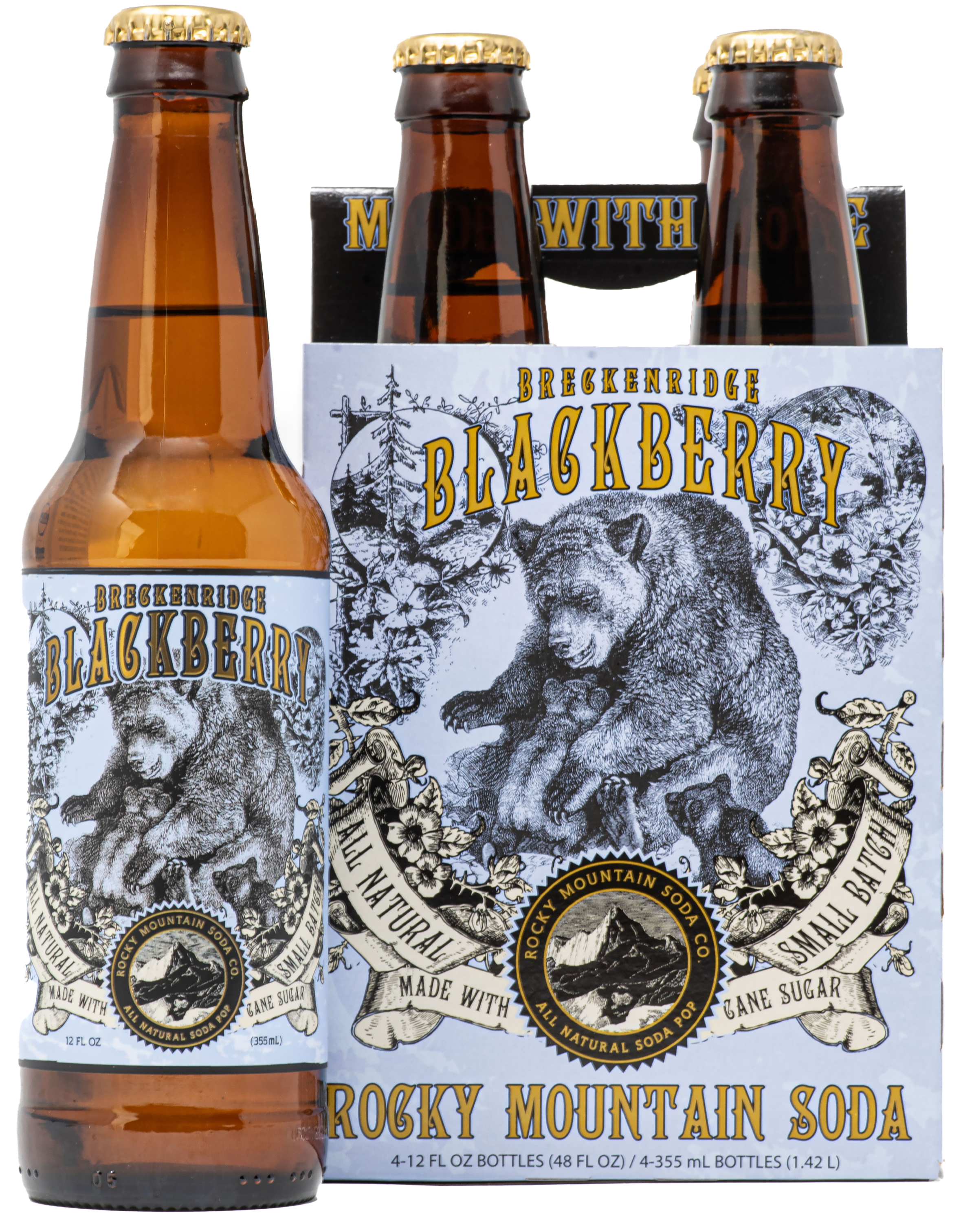 Rocky Mountain Soda - Breckenridge Blackberry Bottles (BOTTLES ONLY)