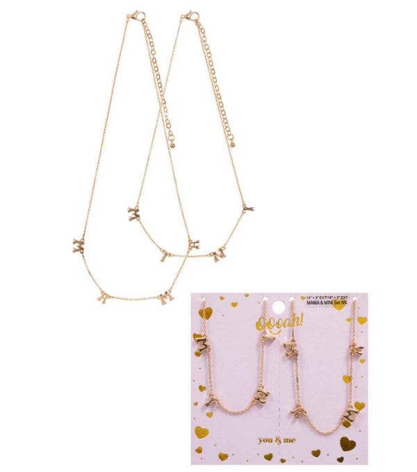 Prep Obsessed Wholesale - Mama & Mini Station Necklace Sets