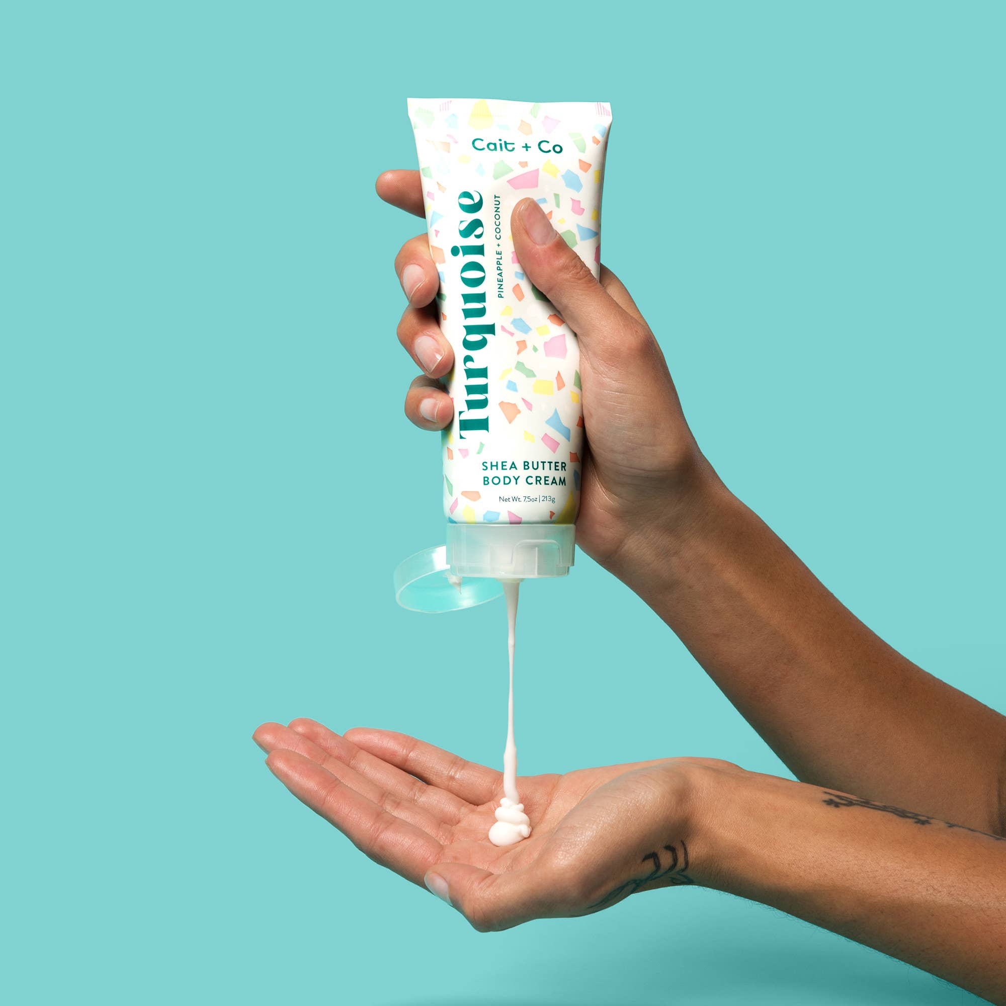 Cait + Co - Shea Butter Body Cream - 7.5oz Turquoise | Gem Collection