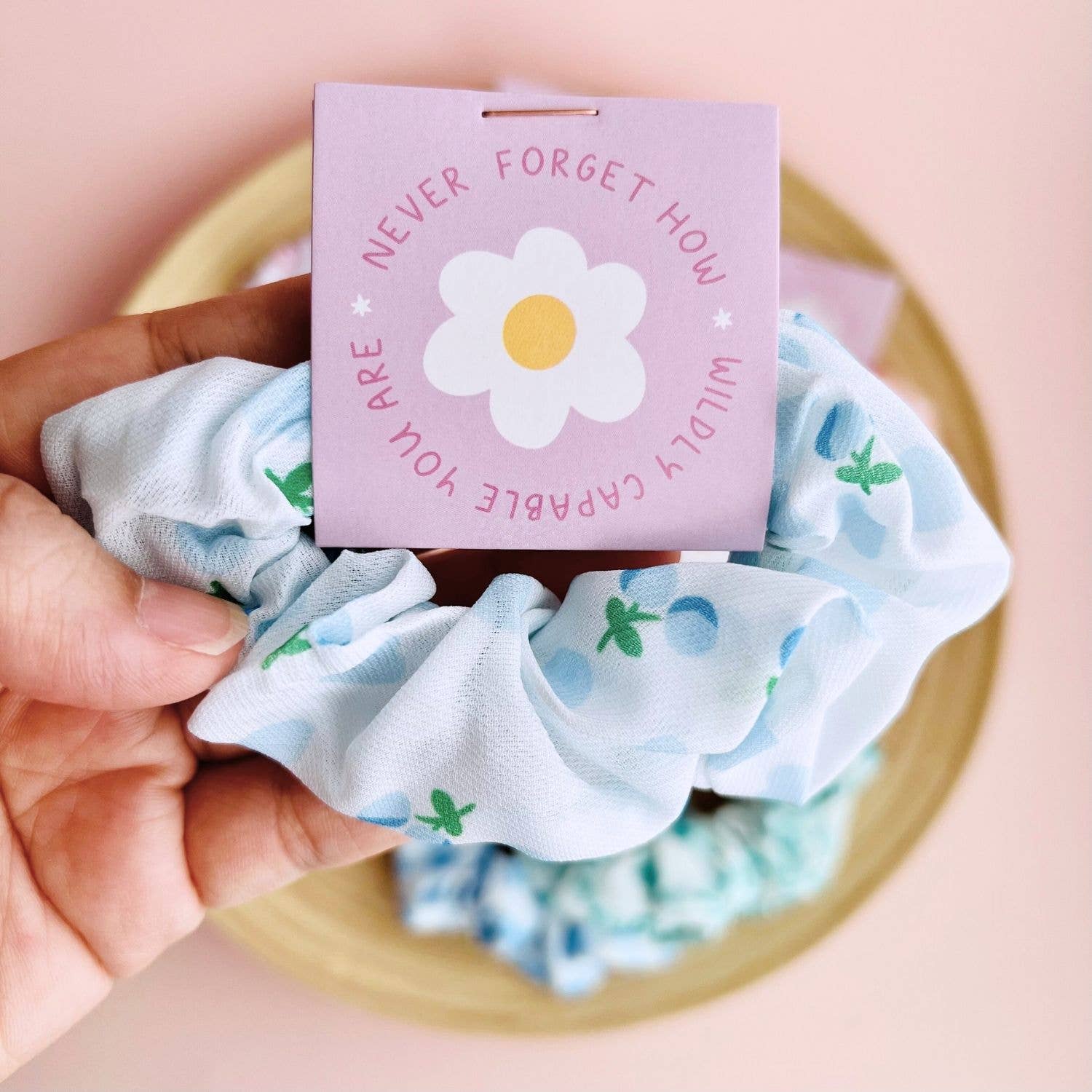 Tiny Gift Society - Floral Scrunchies | Thank You Gifts | Inspirational Positive