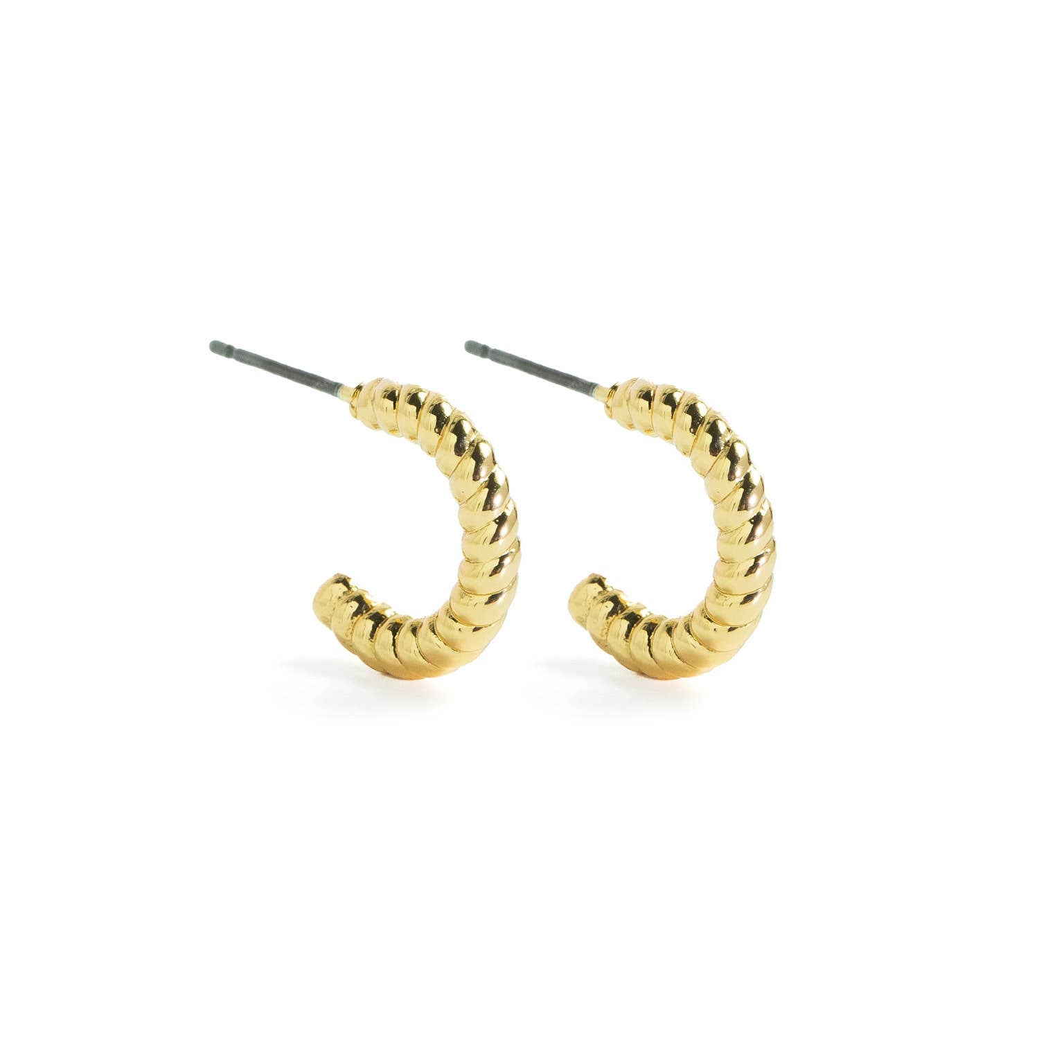 Splendid Iris - Small Twist Hoop, SALE