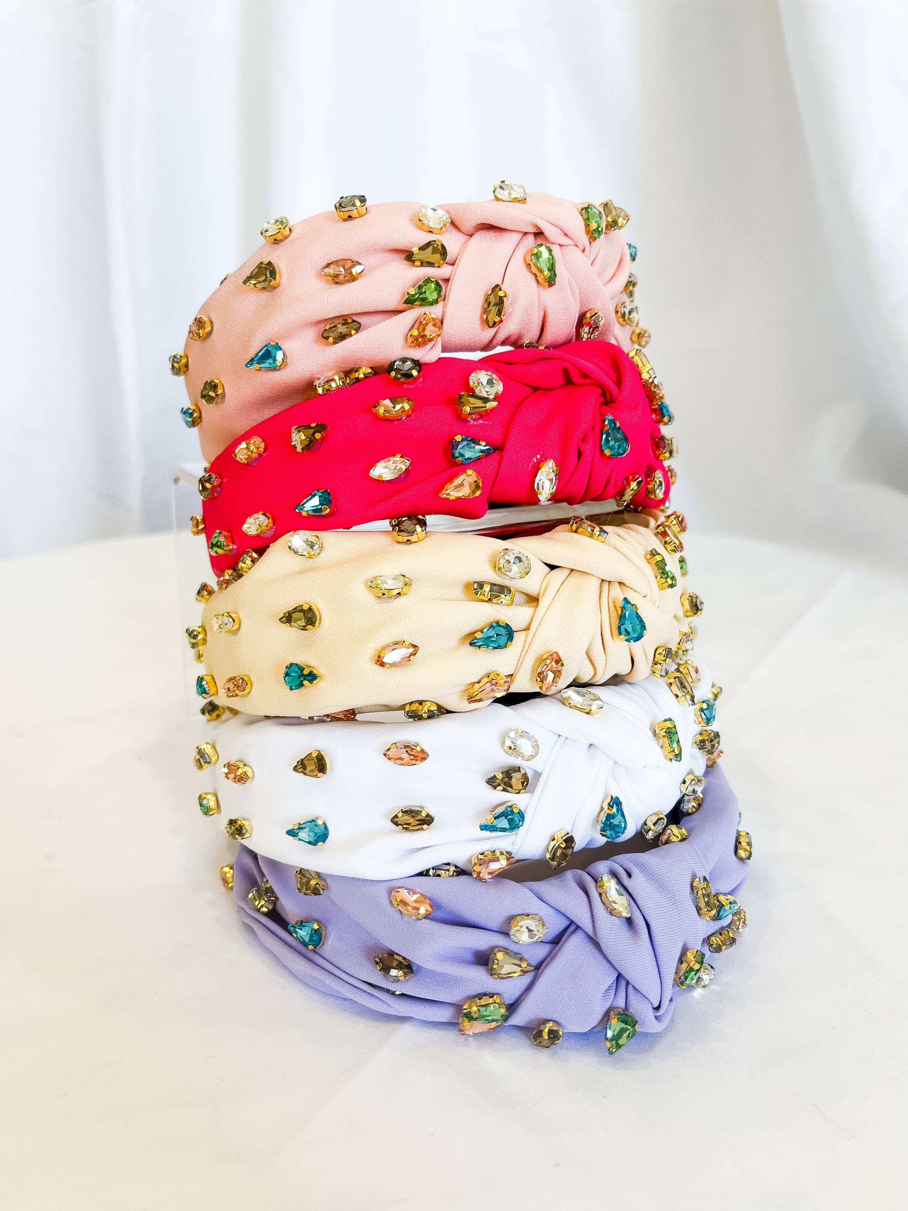 Nash Grey - Ivy Cream Rhinestone Headband