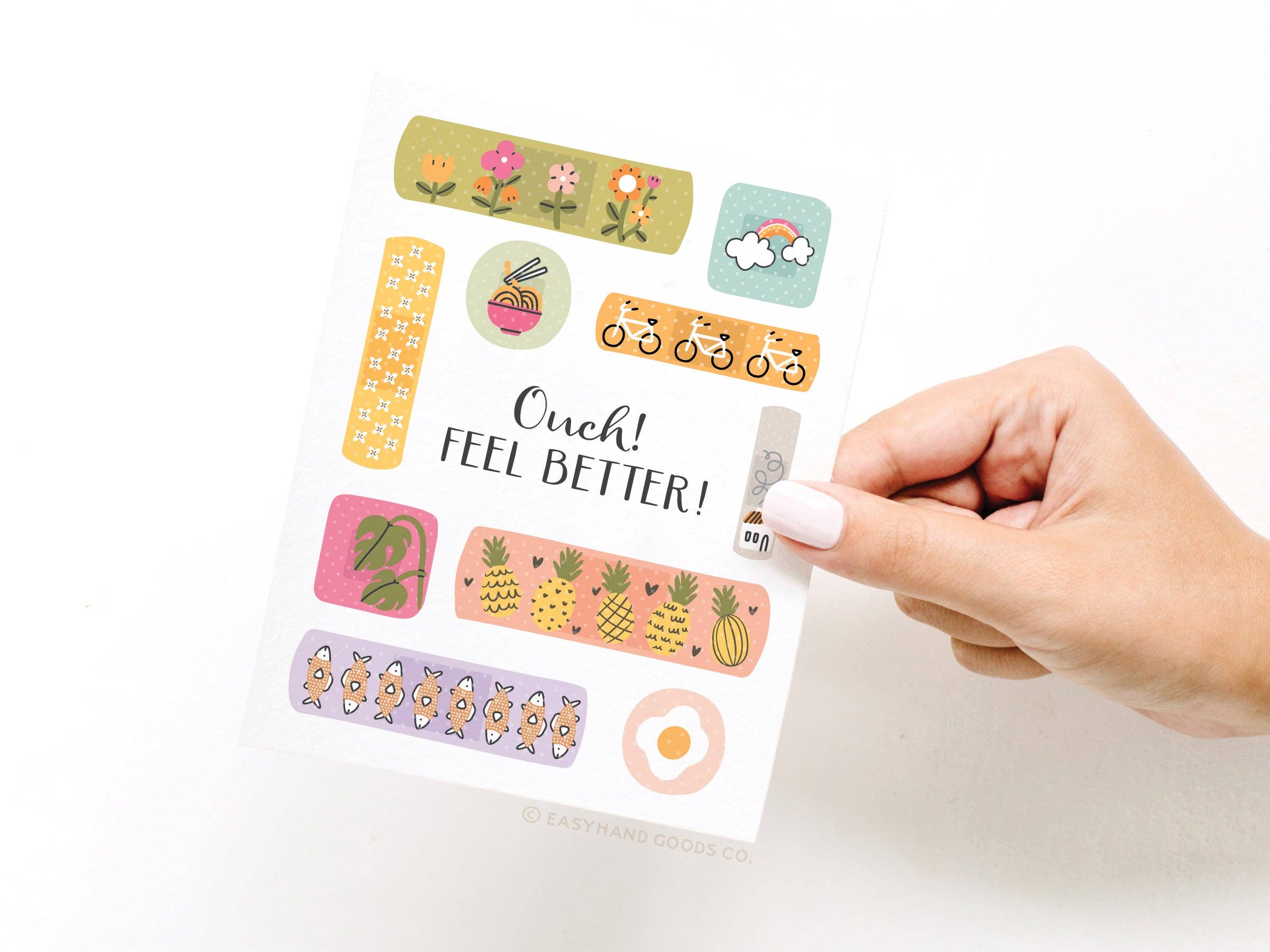 Easyhand Goods Co. - Ouch Feel Better Bandages Greeting Card