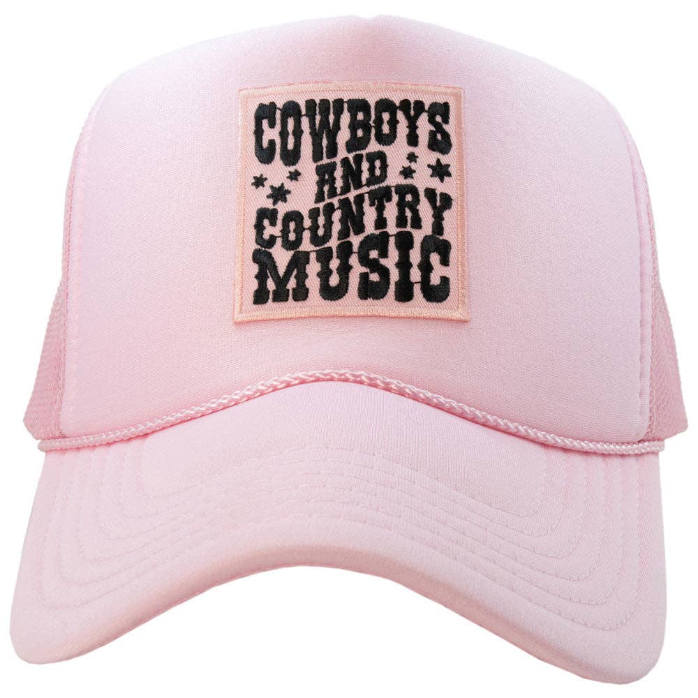 Katydid - Cowboys & Country Music Pink Patch Foam Trucker Hat