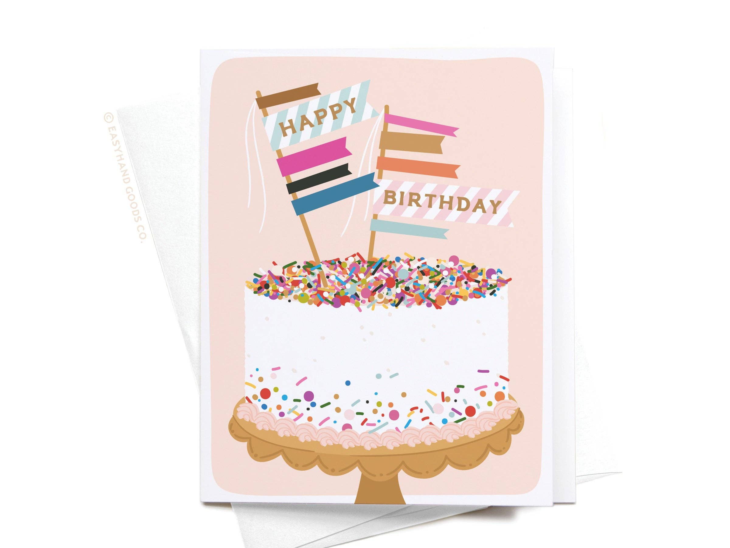 Easyhand Goods Co. - Happy Birthday Sprinkle Cake Greeting Card