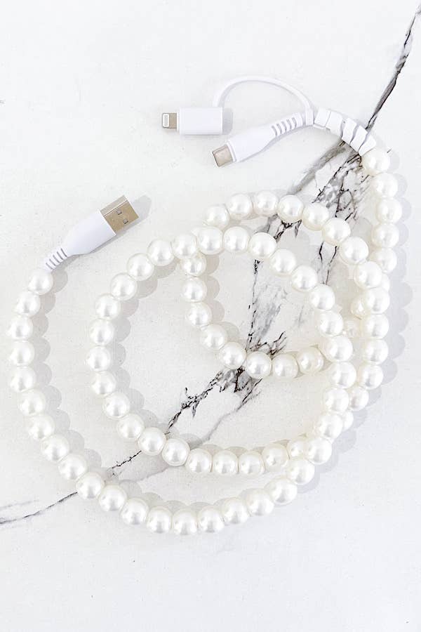 Nash Grey - Pearl Cord Phone Charger