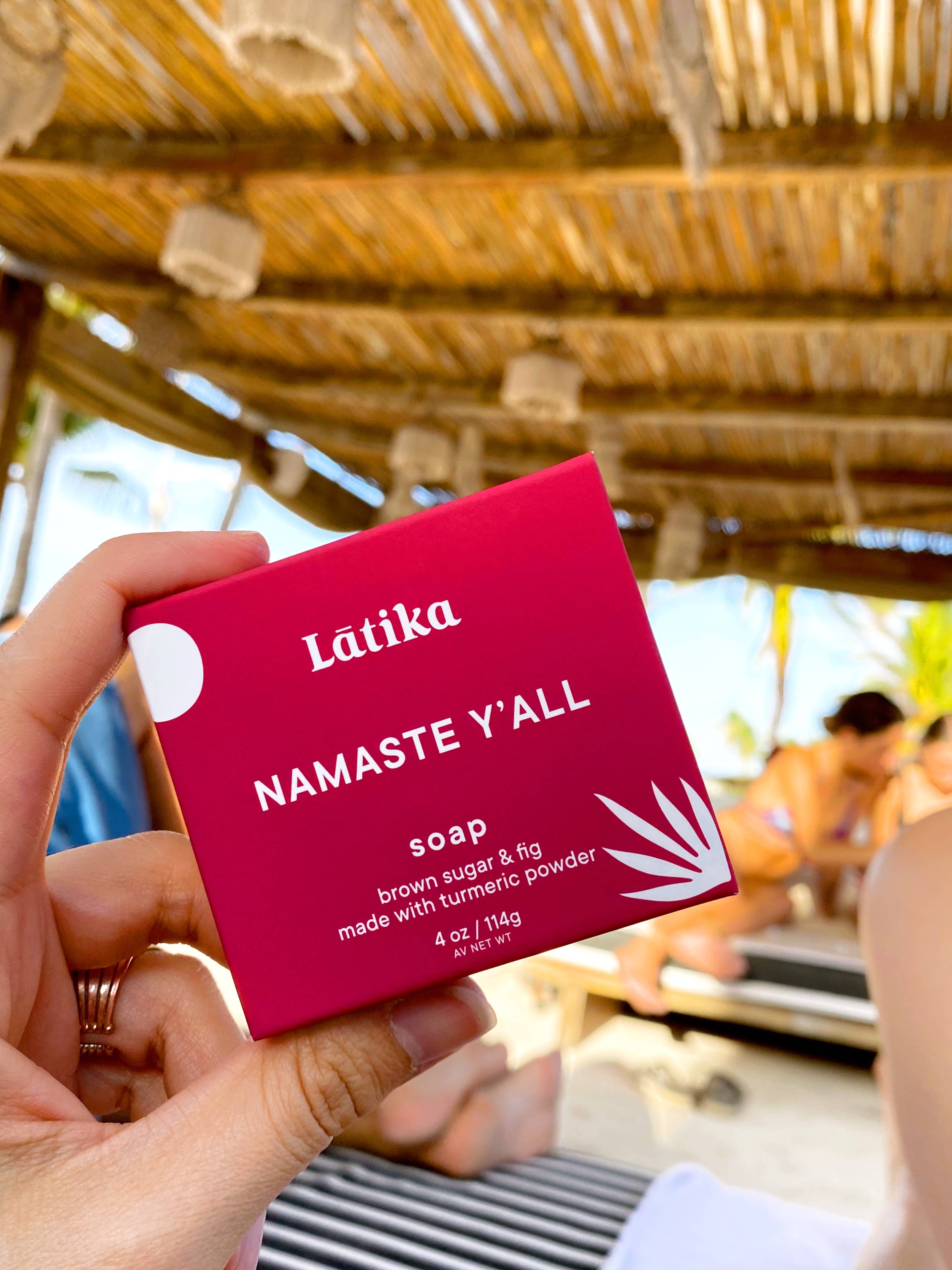 Latika Beauty - Namaste Y'all - Hydrating Soap -  Brown sugar -Fig 🪷