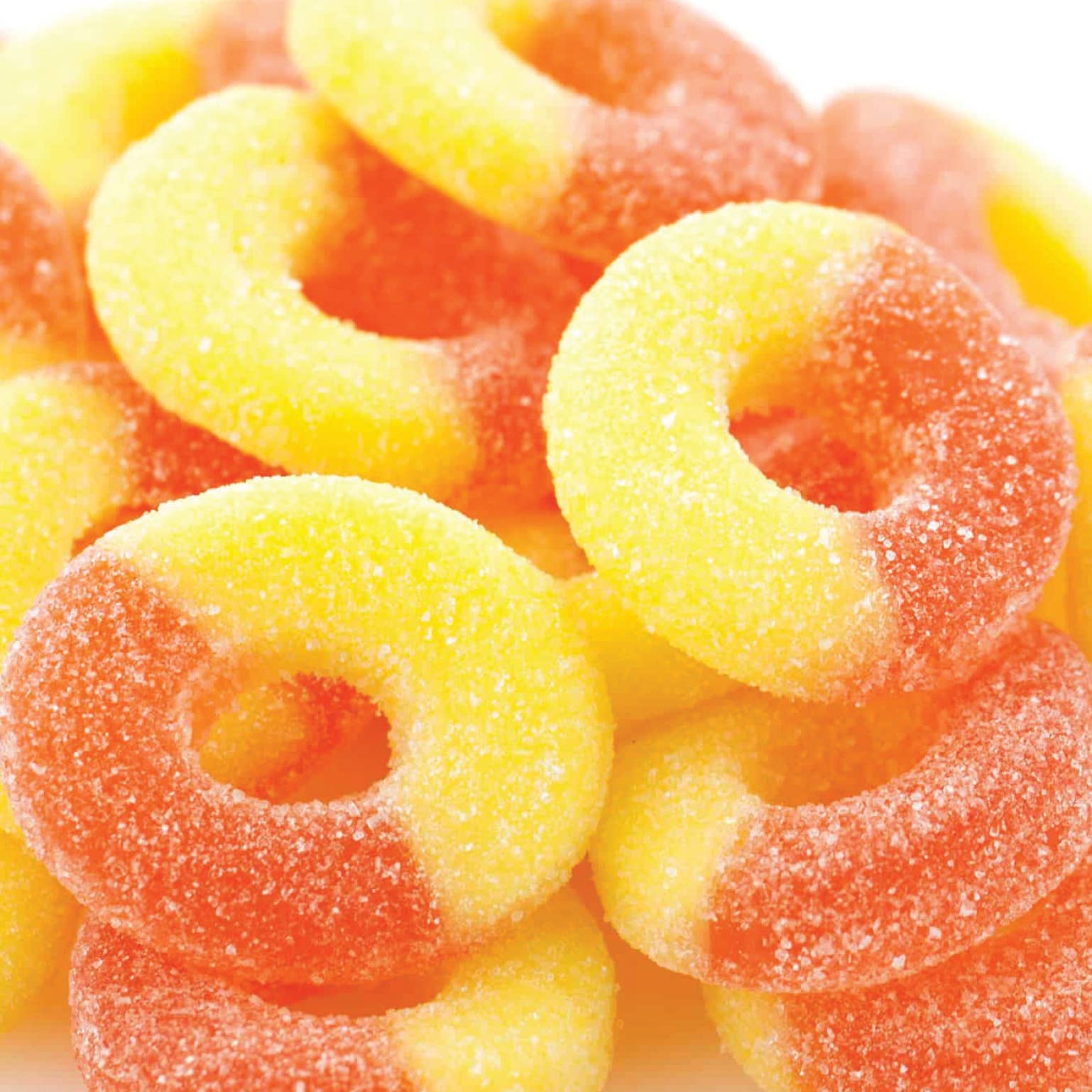 Oh, Sugar! - Candy Sugar Stacks - Everyday Peach Gummy Rings