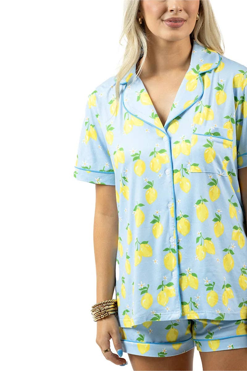Katydid - Zesty Lemons Wholesale Pajama Sets