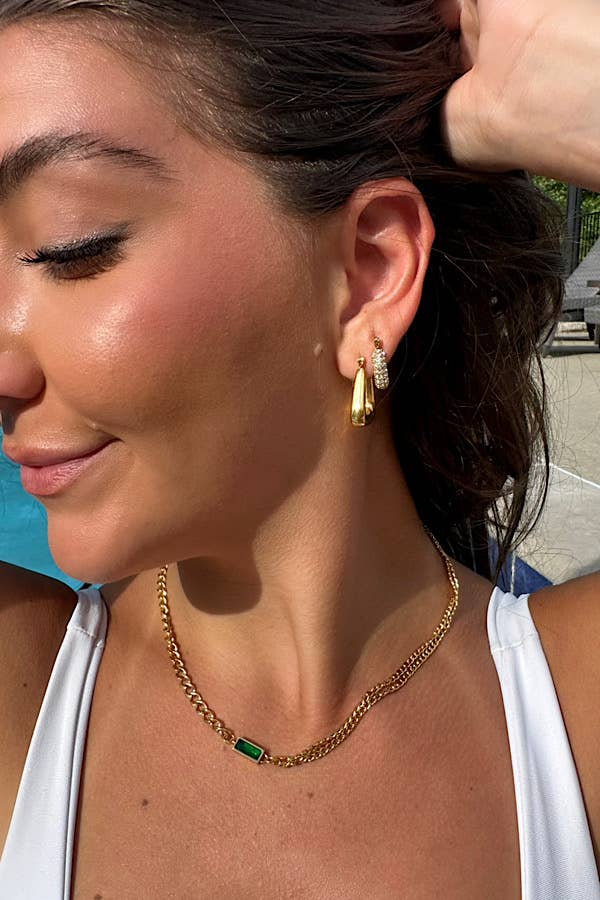 Nash Grey - Natural Elements Gold Green Necklace