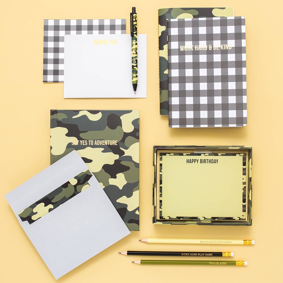 Taylor Elliott Designs - Pencil Set - Camouflage - 5 Pc Set