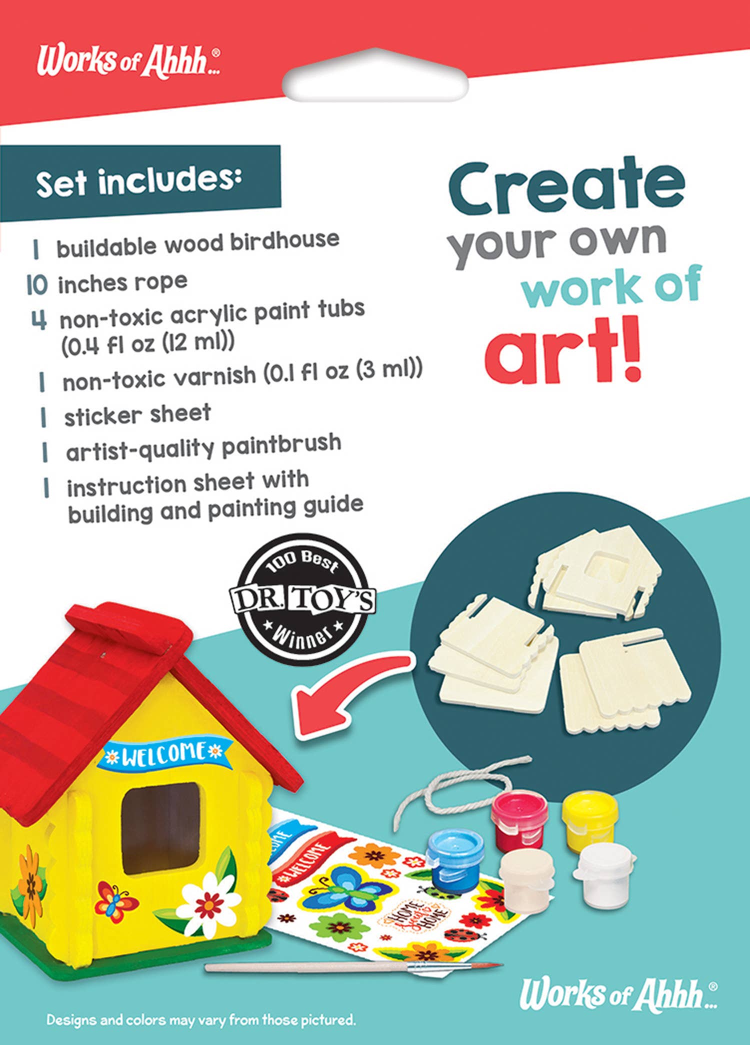 Masterpieces Puzzles - Birdhouse Wood Paint Kit