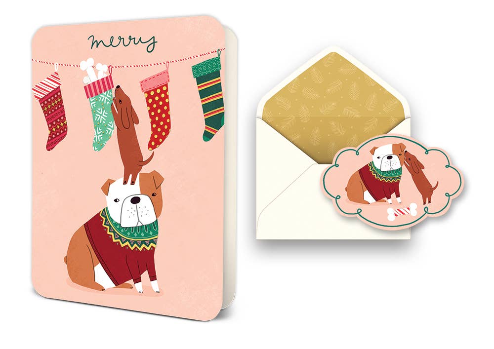 Studio Oh! - Merry Canines Deluxe Greeting Card