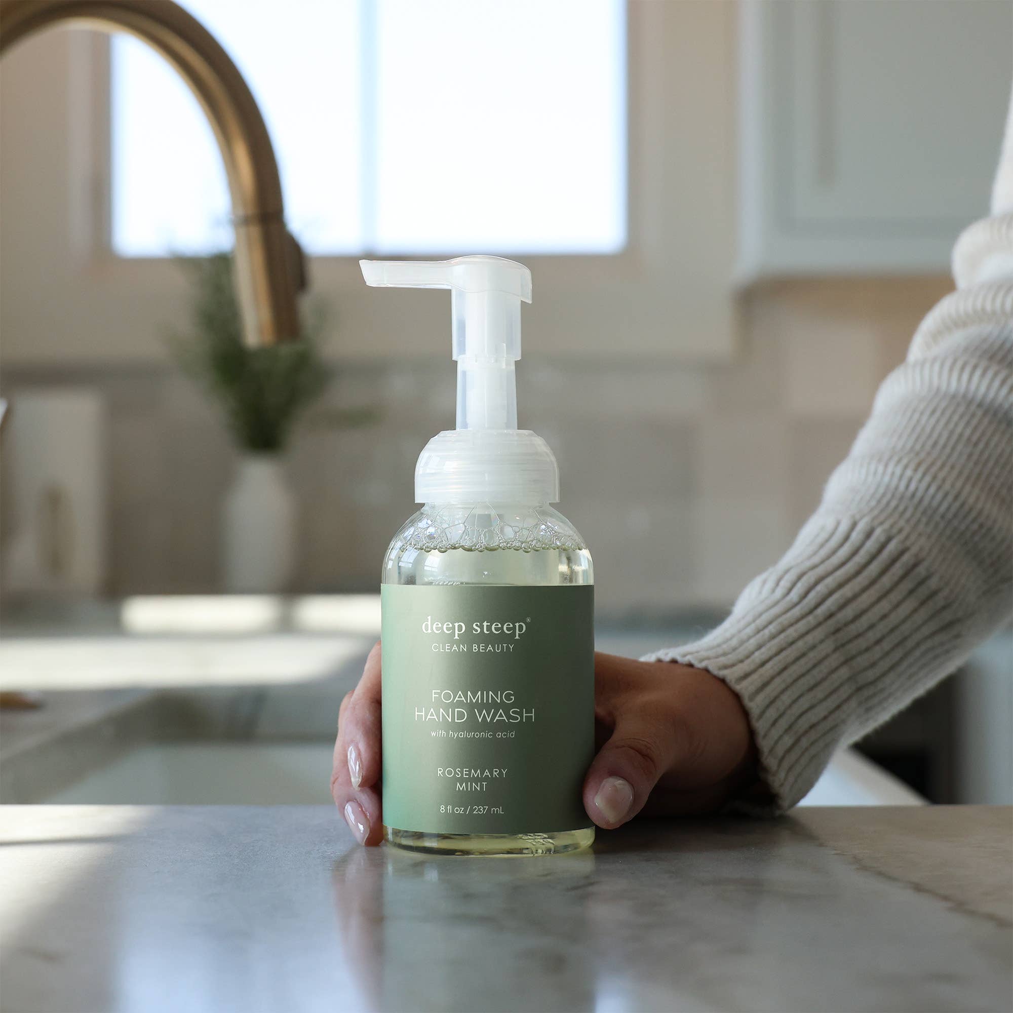 Deep Steep Clean Beauty - Rosemary Mint Moisturizing Foaming Hand Wash 8oz