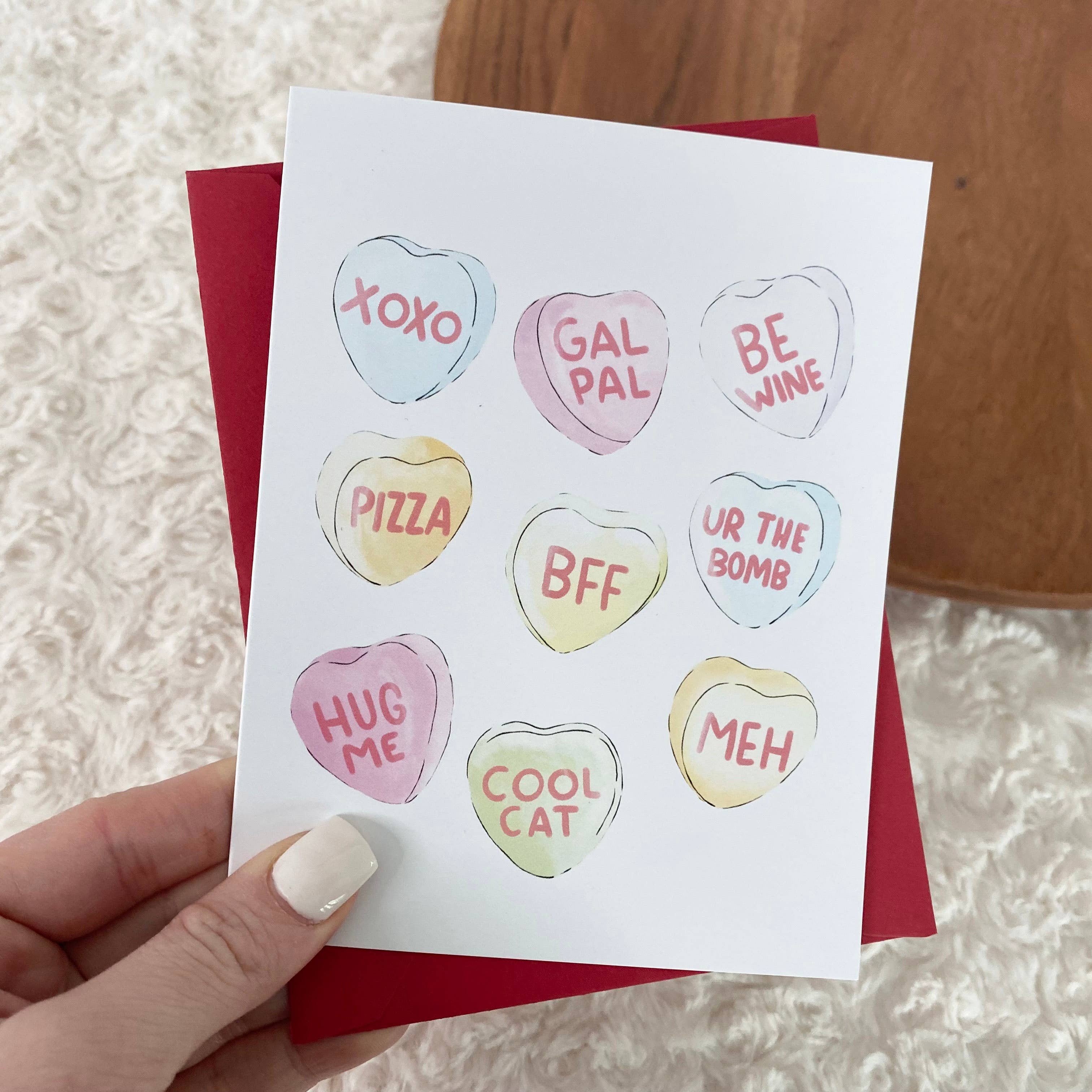 Big Moods - Galentine Card - Candy Hearts