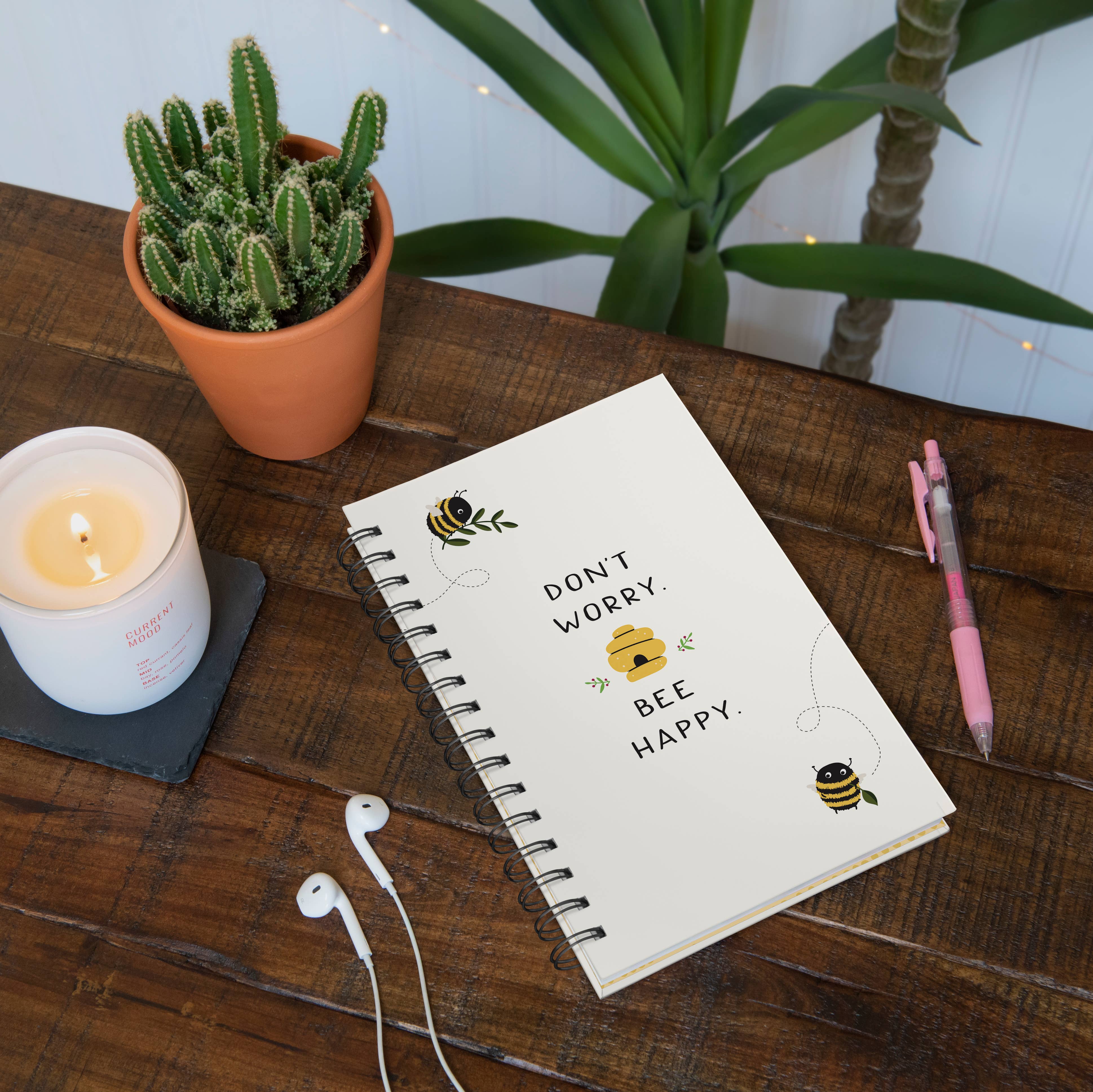 Studio Oh! - Spiral Notebook Don't Worry Bee Happy
