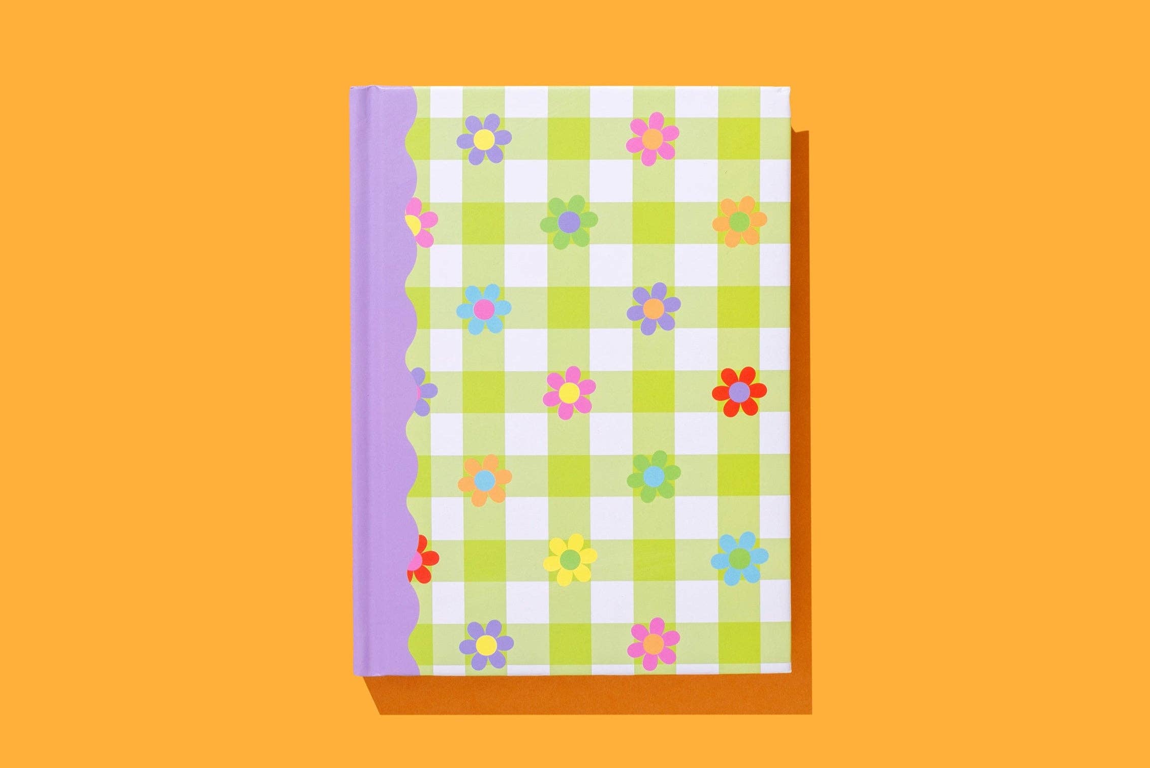 Taylor Elliott Designs - *ON SALE* Hardcover Notebook - Green Gingham w/ Flowers