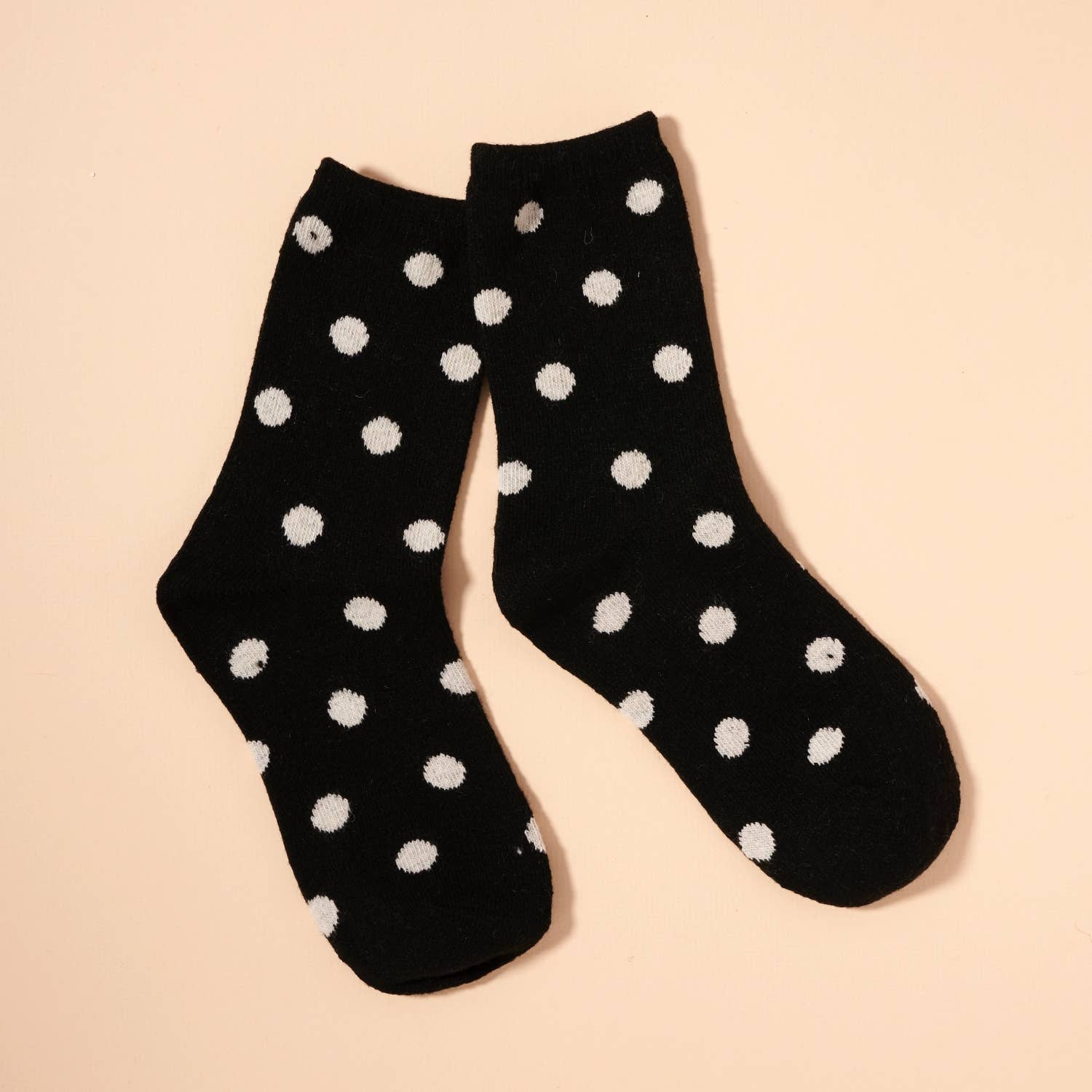 Frem - Polka Dotted Mid Calf Socks Assorted Pack of 4 colors