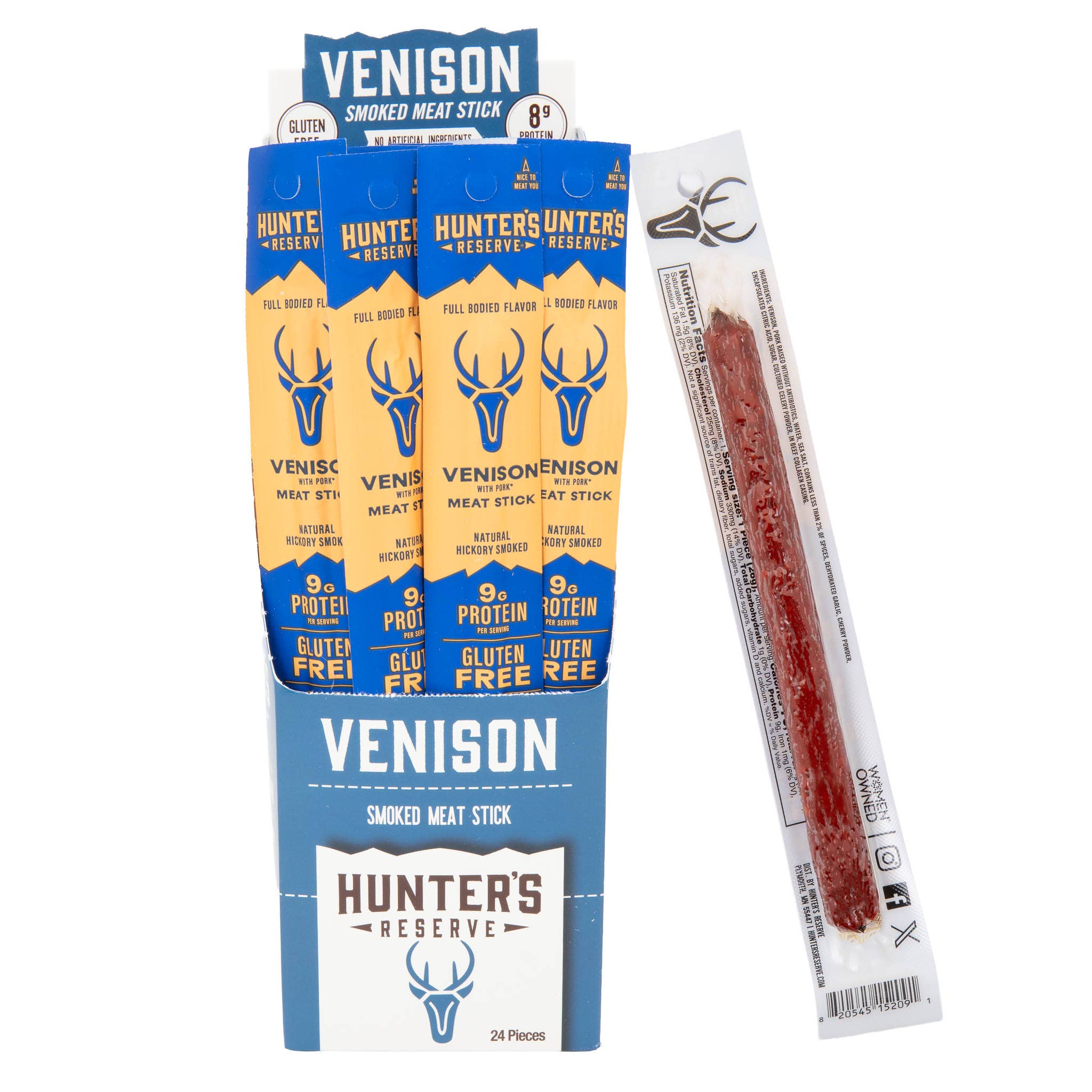 Hunter's Reserve - Venison Meat Sticks - 24 Pack