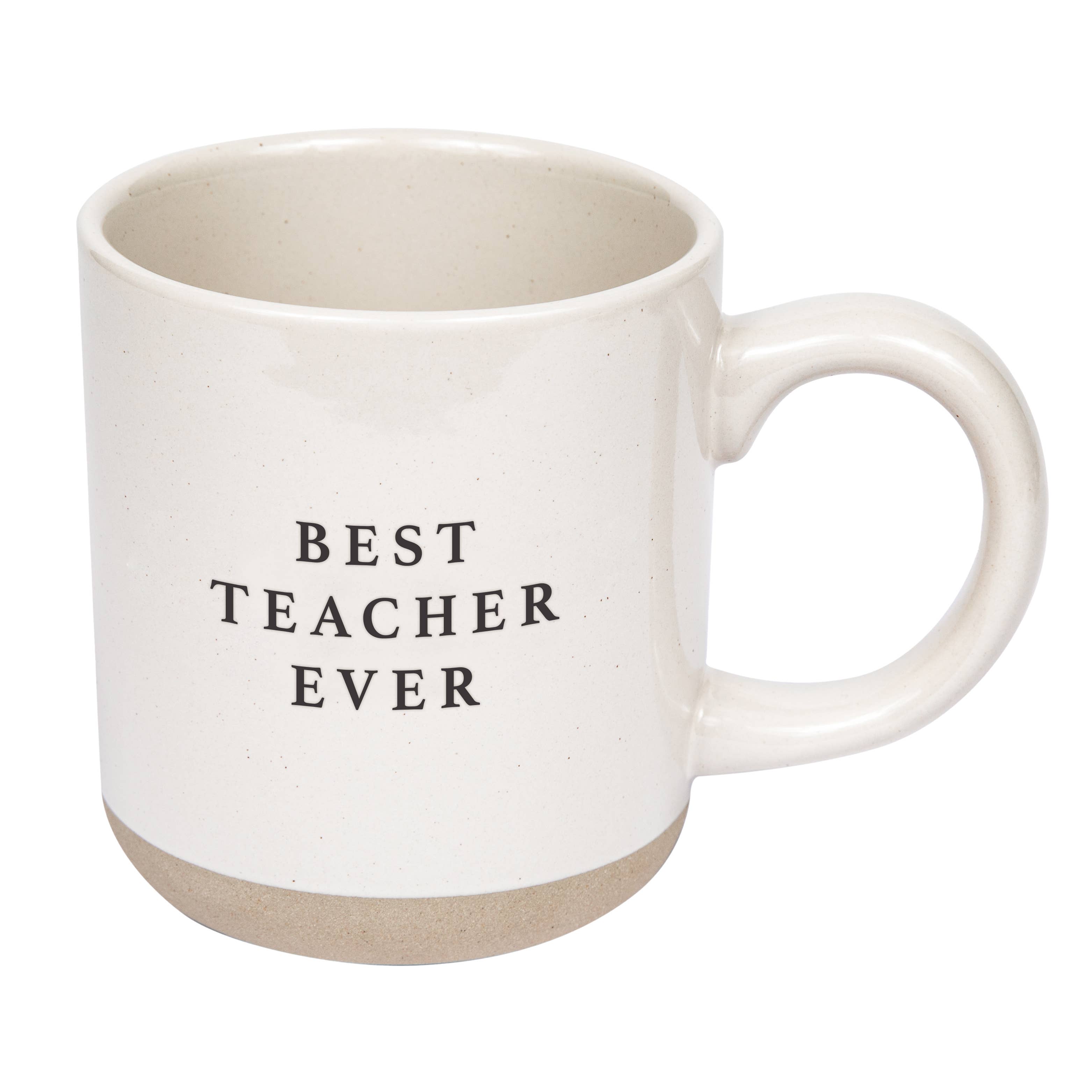 Sweet Water Decor - Best Teacher Ever Stoneware Coffee Mug - Teacher Gifts