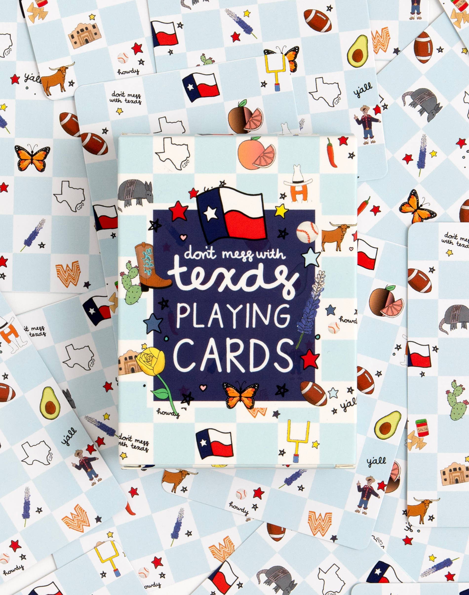 Callie Danielle - Texas Western Checkerboard Deck of Playing Cards