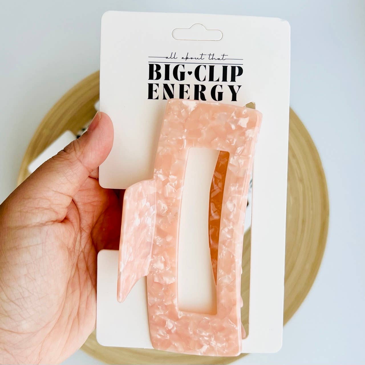 Tiny Gift Society - XXL Claw Clip | Big Clip Energy | Funny Thick Hair Claw Clip