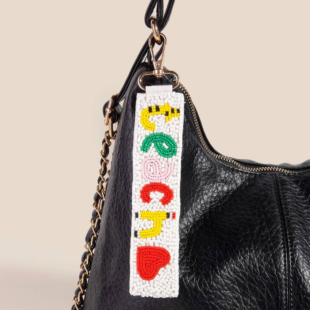 Anarchy Street - Teach And Heart Beaded Keychain