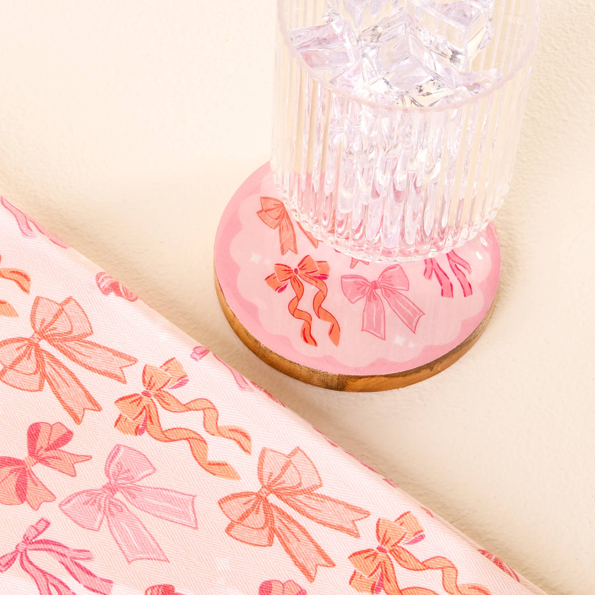 The Darling Effect - Tea Towel-Blushing Bows