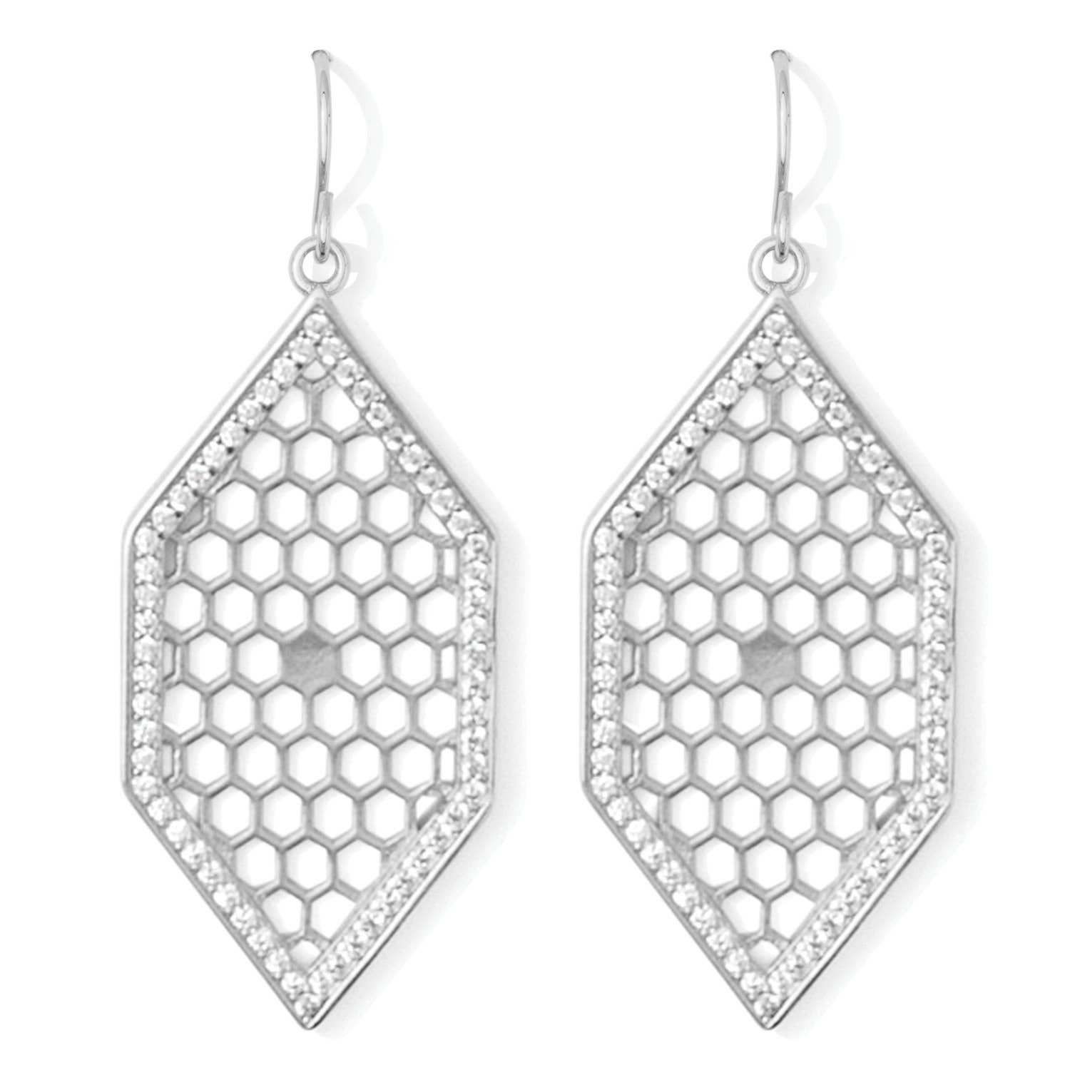 Splendid Iris - Honeycomb Earrings, SALE