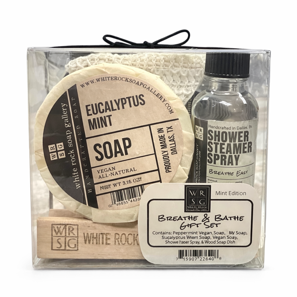 White Rock Soap Gallery - Breathe & Bathe Gift Set - Mint Edition