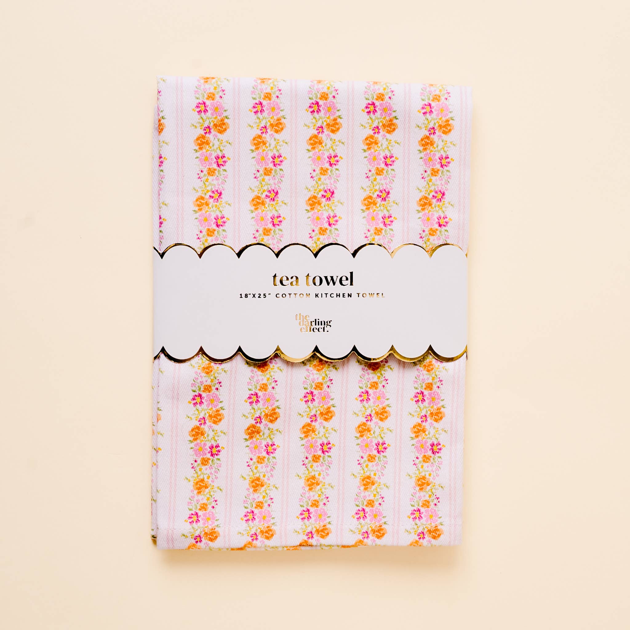 The Darling Effect - Tea Towel-Petal Parade Pink